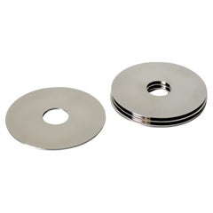 Set di sottobicchieri in acciaio inox