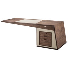 Set Square Walnut Desk