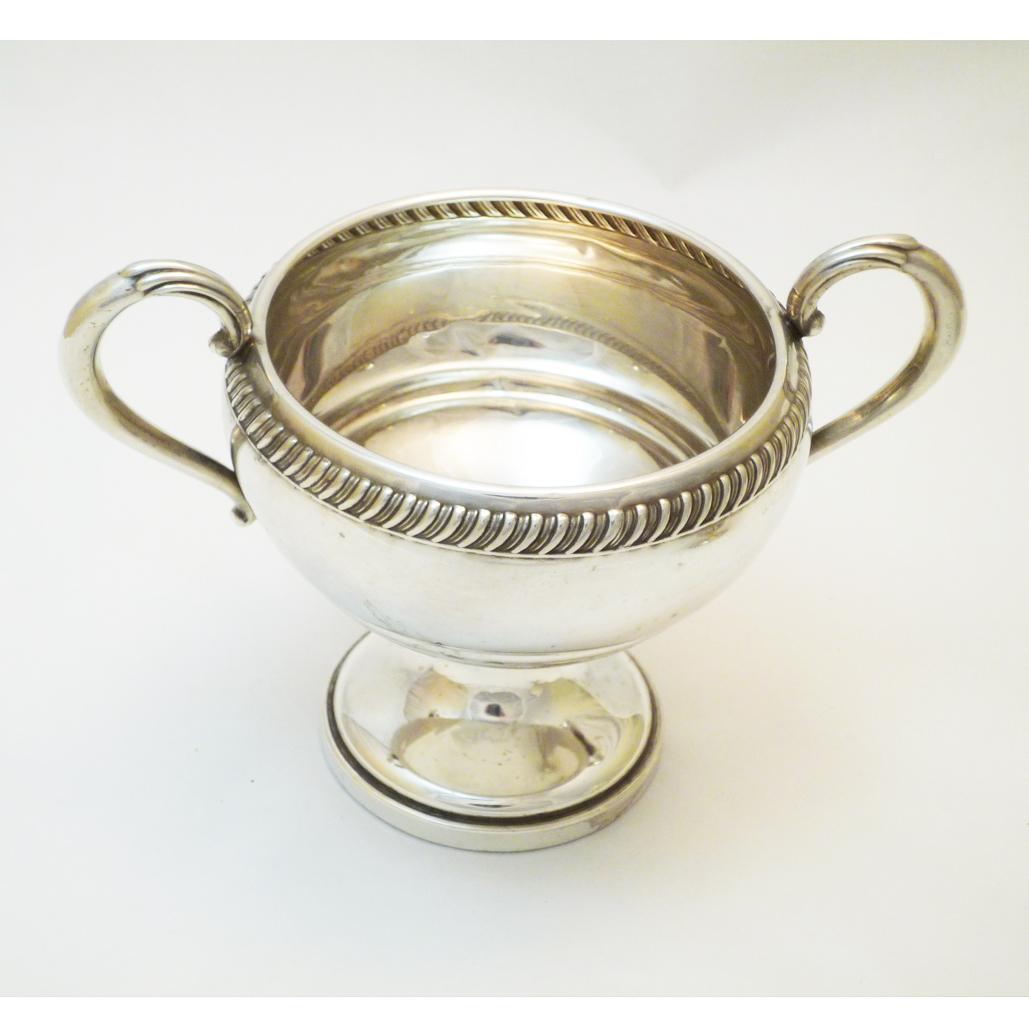 Set Sugar Bowl and Cream Jug Silver, Scandinavia, 1930 (Neoklassisch) im Angebot