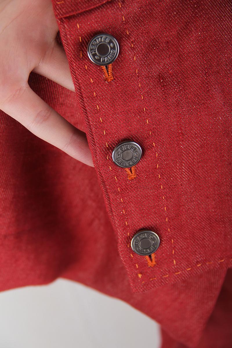 Set Suit Hermes breeches / jacket linen and silk For Sale 4