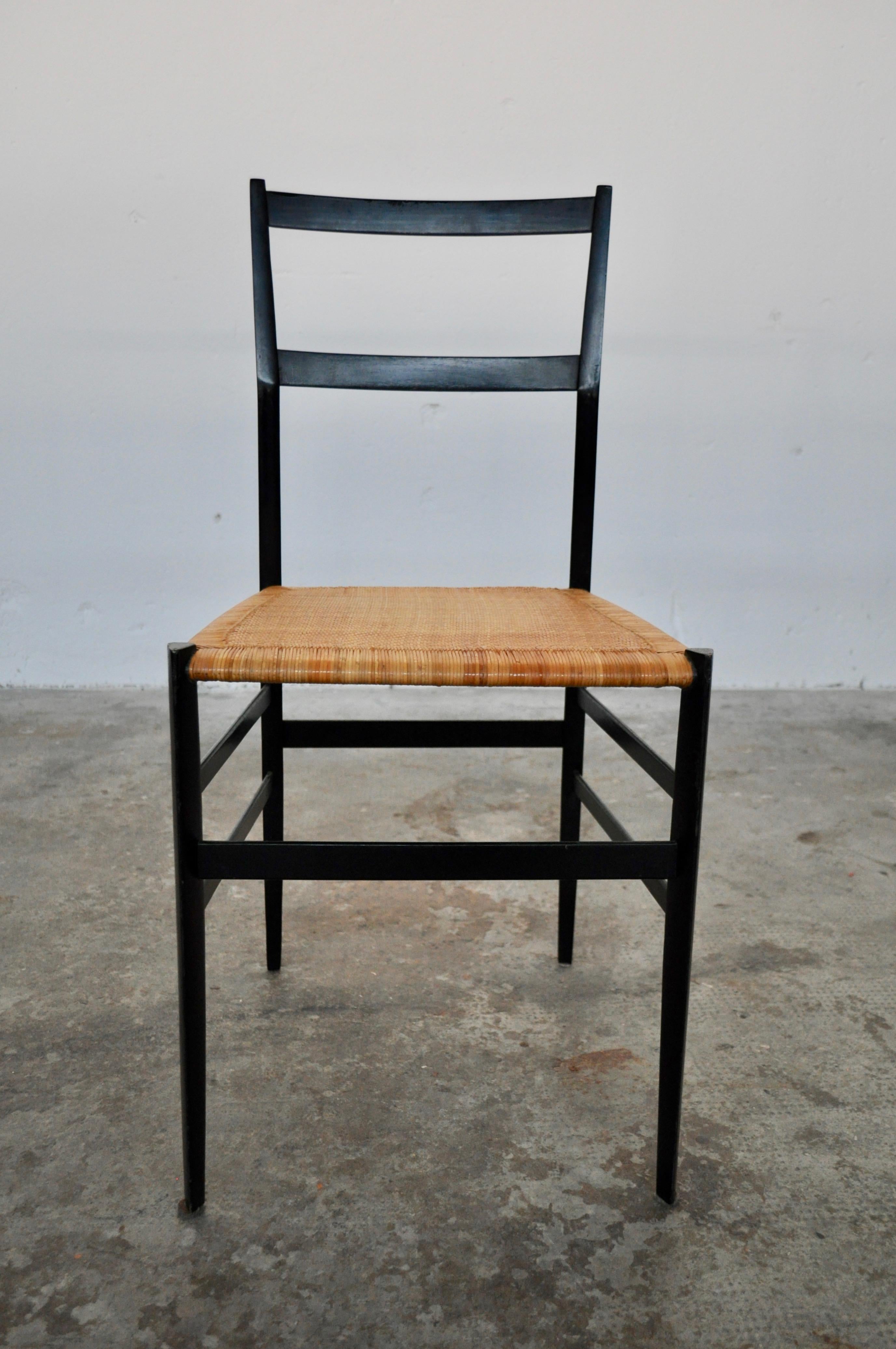 Italian Set Superleggera Chairs by Gio Ponti for Cassina, 1957 For Sale