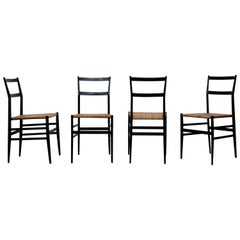 Set Superleggera Chairs by Gio Ponti for Cassina, 1957