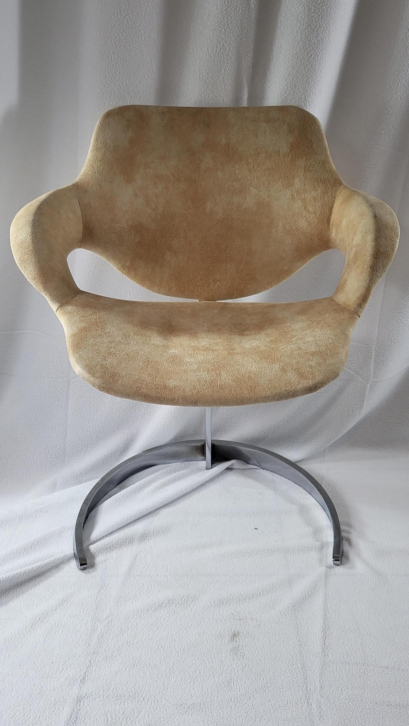 Fin du 20e siècle Ensemble table et chaises Scimitar Boris Tabacoff pour Mobilier Modular Modern 1970 en vente