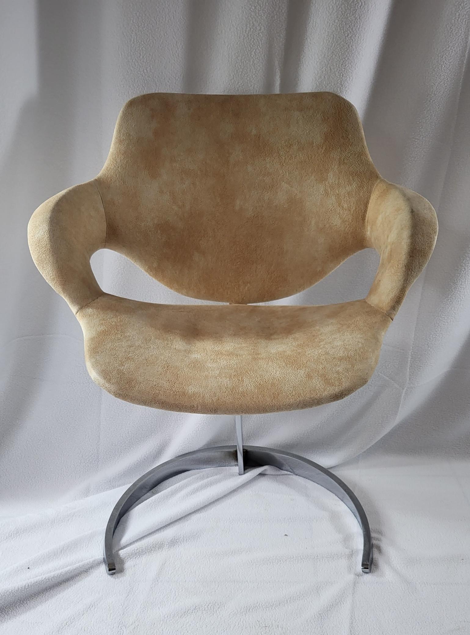 Set table et chaises Scimitar Boris Tabacoff pour Mobilier Modular Modern 1970 For Sale 2