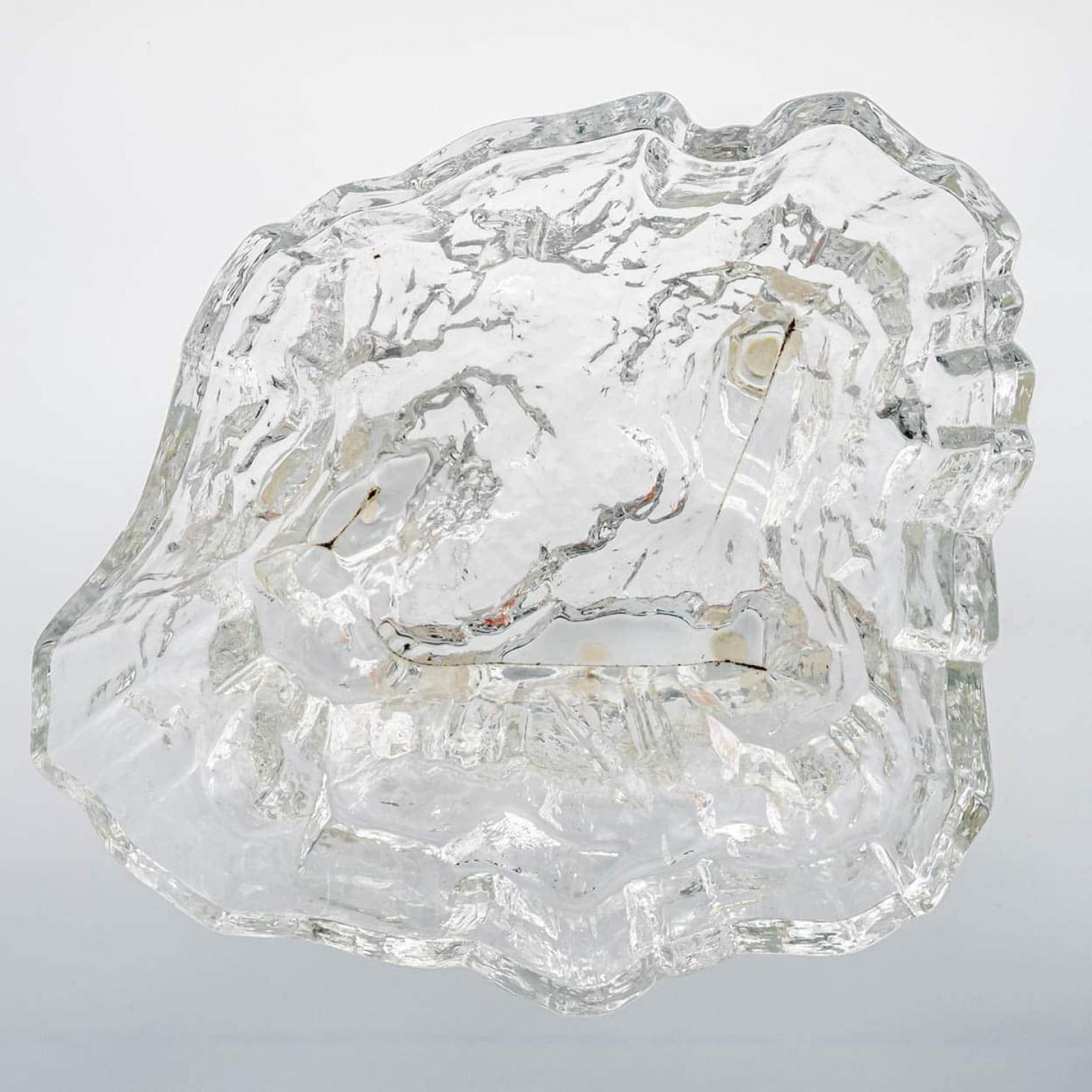 Ensemble bol à pied et vase en verre Tapio Wirkkala, Inari Kantarelli, Finlande en vente 2