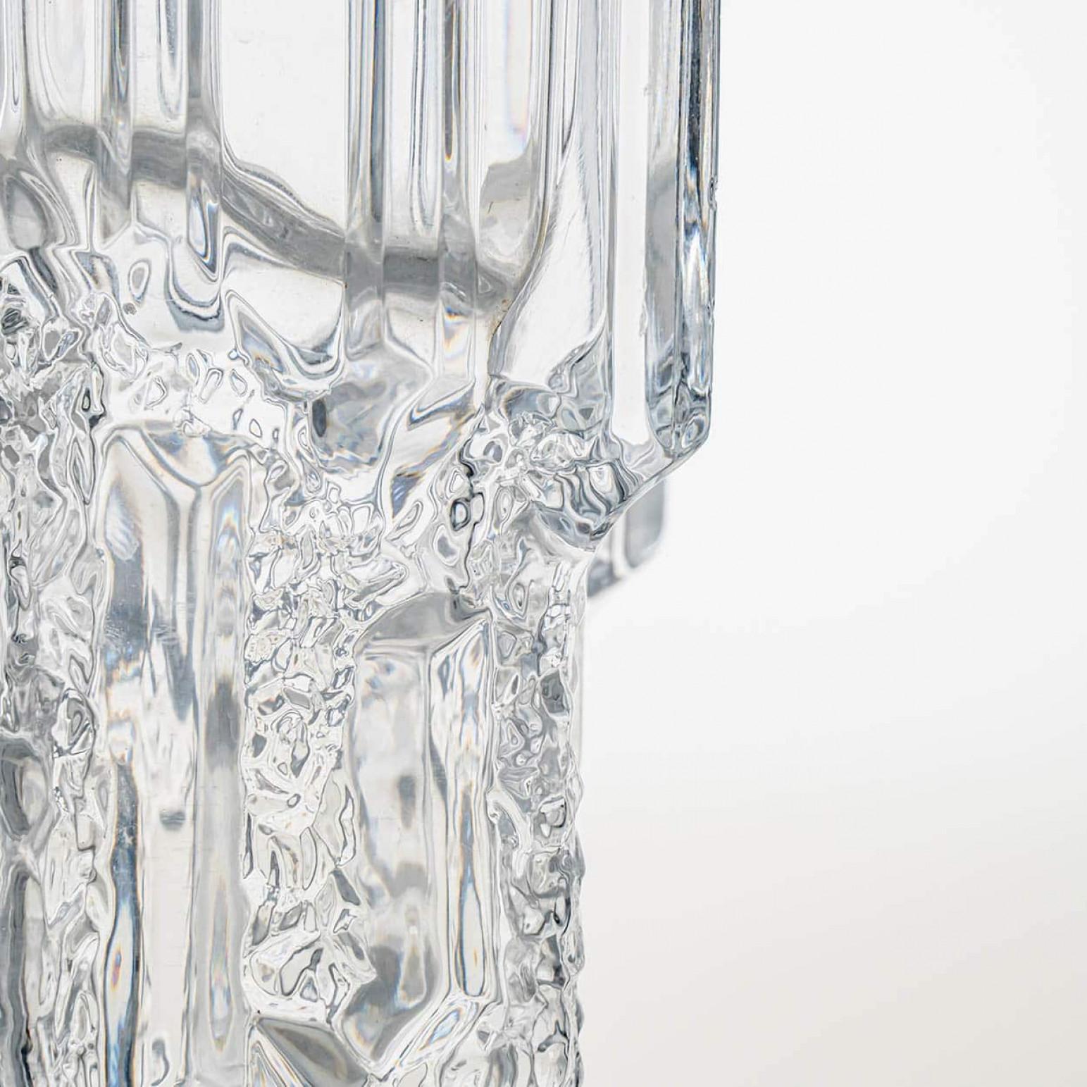 Finlandais Ensemble bol à pied et vase en verre Tapio Wirkkala, Inari Kantarelli, Finlande en vente