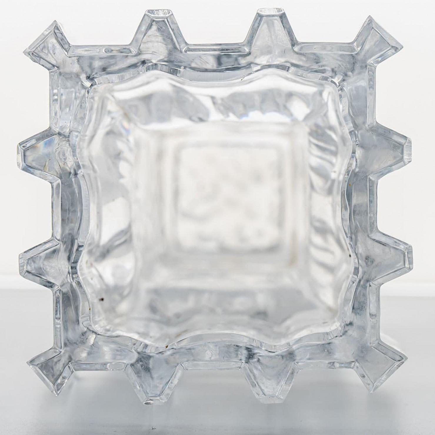 Ensemble bol à pied et vase en verre Tapio Wirkkala, Inari Kantarelli, Finlande Excellent état - En vente à Rijssen, NL