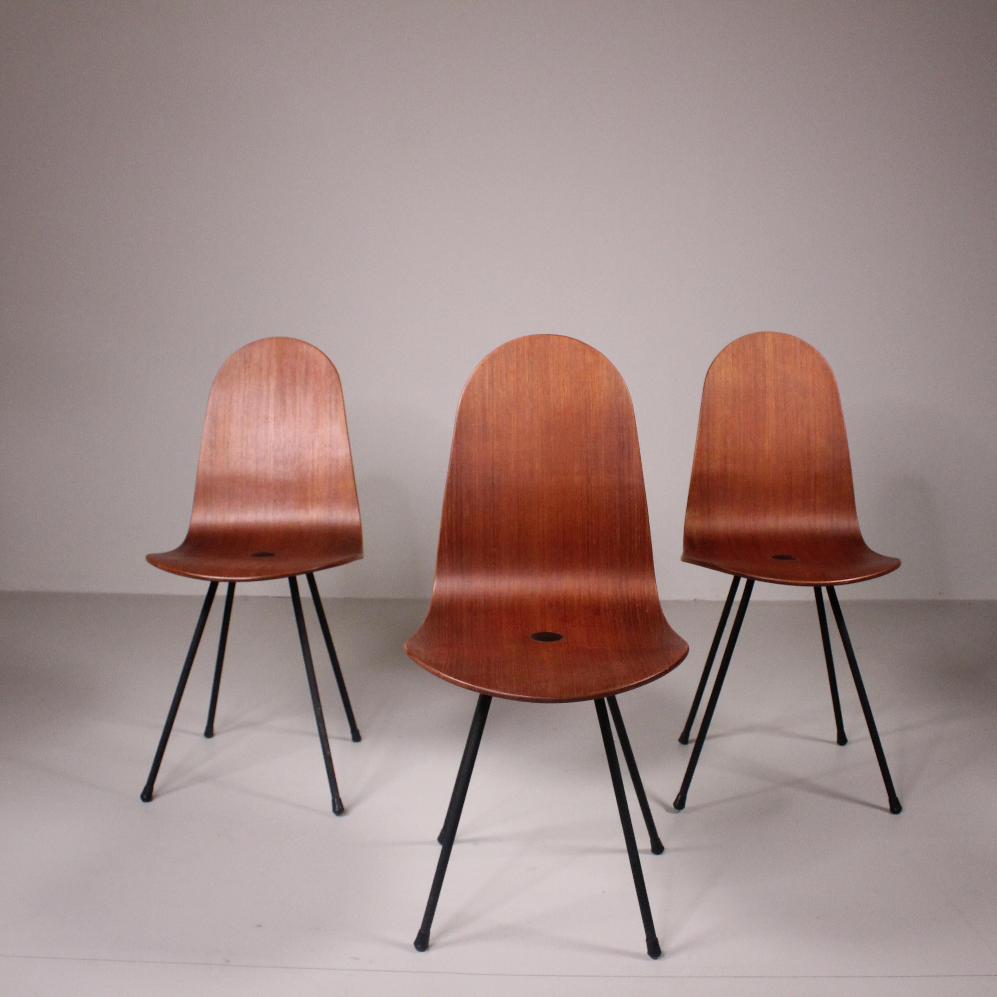 Table and chair set, Franco Campo and Carlo Graffi, 1958 For Sale 10