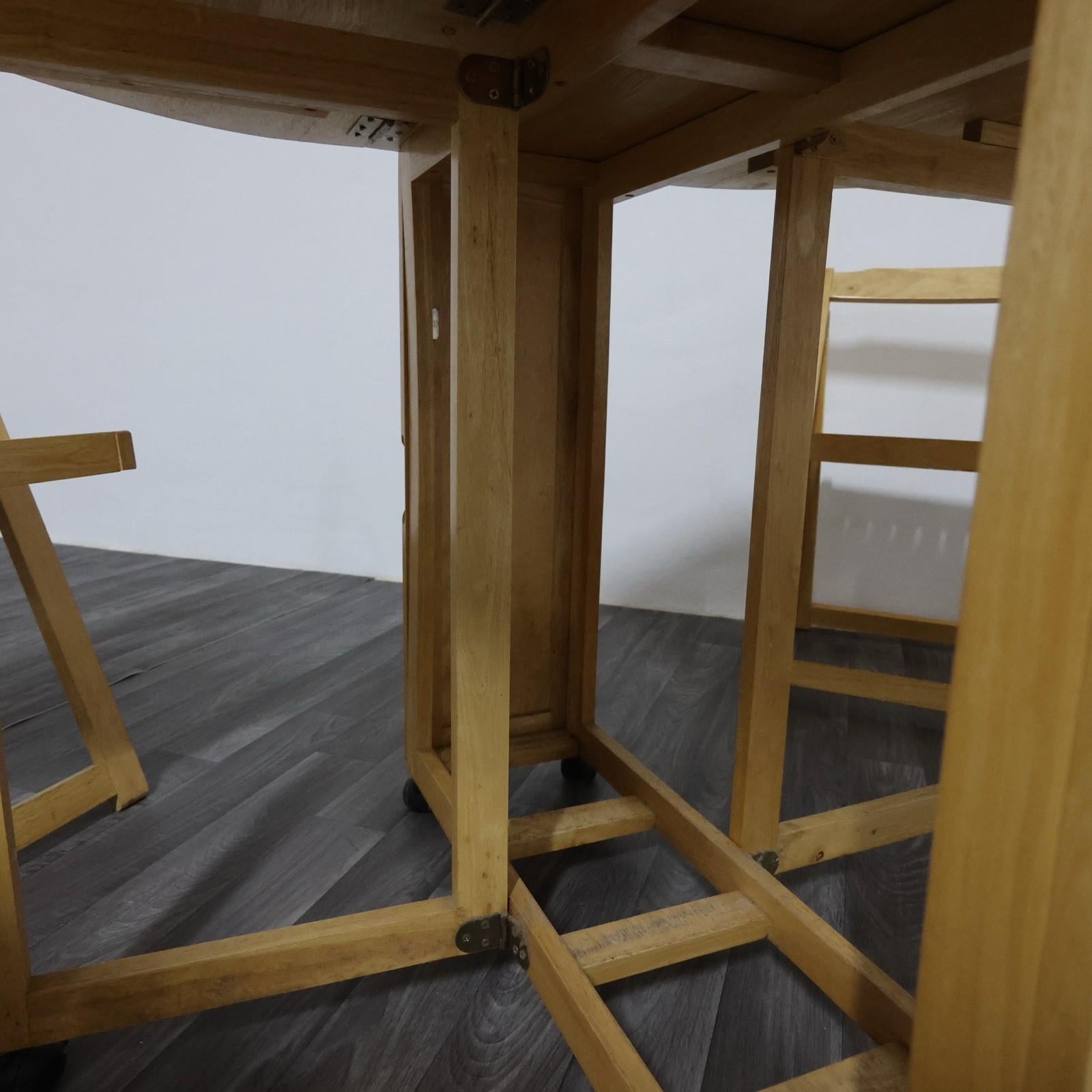 Set Tavolo E Sedie Richiudibile Design/One Anni 80 Modernariato Excellent état - En vente à Taranto, IT