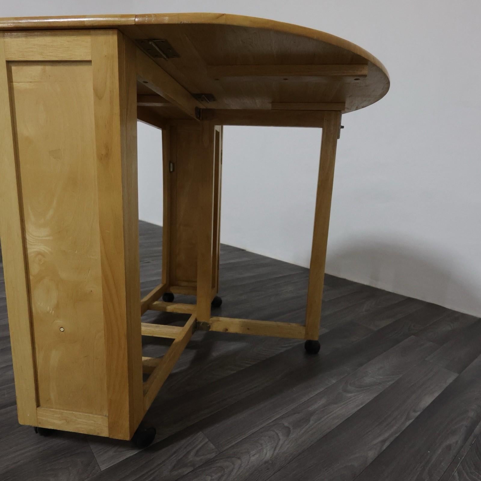 Fin du 20e siècle Set Tavolo E Sedie Richiudibile Design/One Anni 80 Modernariato en vente