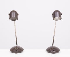 Juego de lámparas de mesa alemanas Telescope by Eichhof Años 70