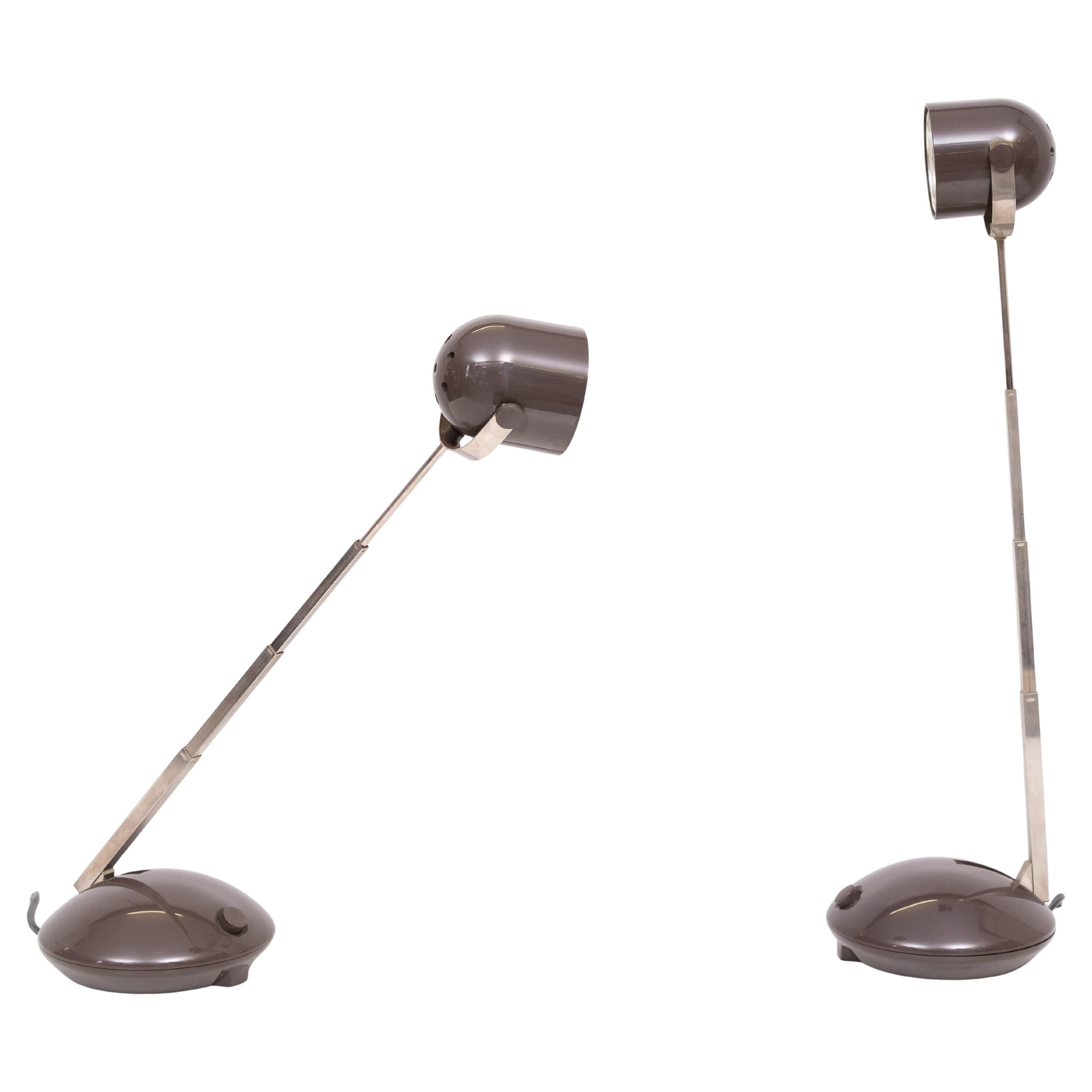 set Telescope German Table Lamps by Eichhof 1970s