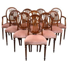 Set Ten 20th Century Mahogany Dining Chairs