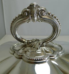 Set Three Antique English Meat or Food Domes by Martin Hall & Co. circa 1880