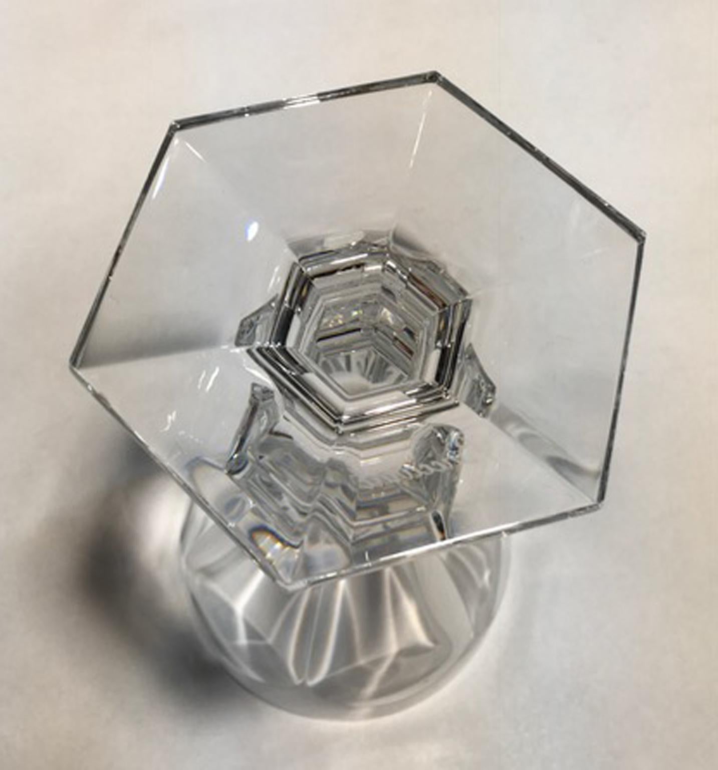 Baccarat - Ensemble de trois verres à pied en cristal clair, France, 21e siècle en vente 12