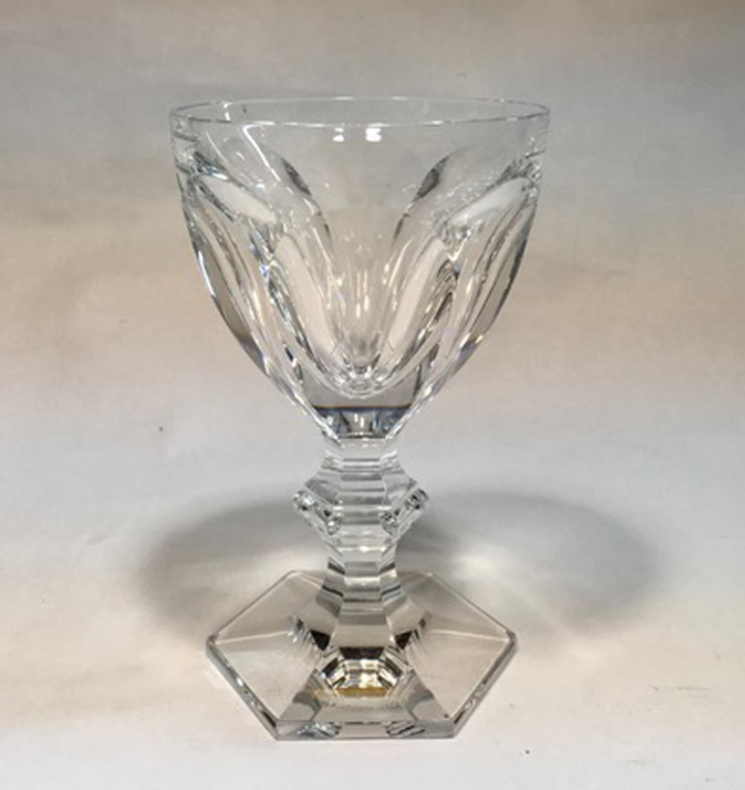 Français Baccarat - Ensemble de trois verres à pied en cristal clair, France, 21e siècle en vente