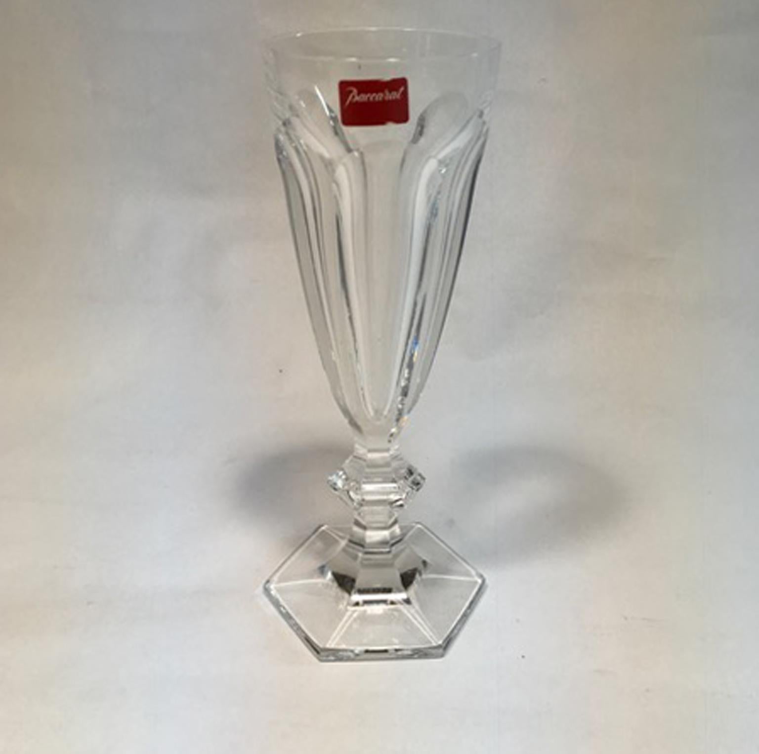 XXIe siècle et contemporain Baccarat - Ensemble de trois verres à pied en cristal clair, France, 21e siècle en vente