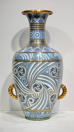Set Three Chinese Cloisonne Enamel Vases