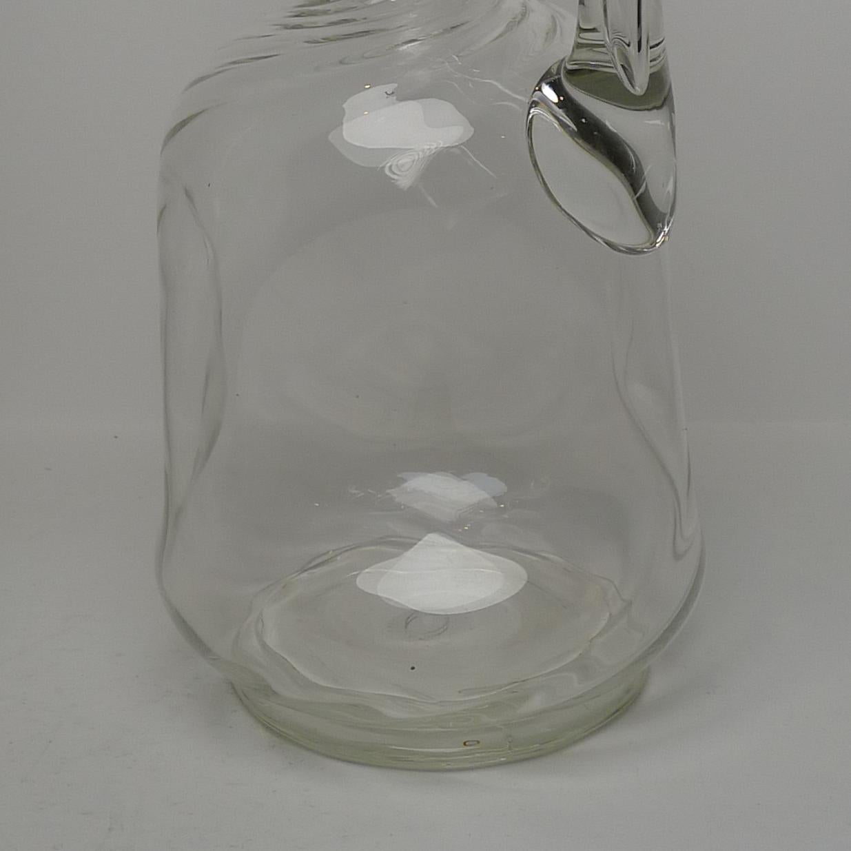 Set Three Venetian Glass Decanters / Claret Jug, circa 1950 In Good Condition In Bath, GB