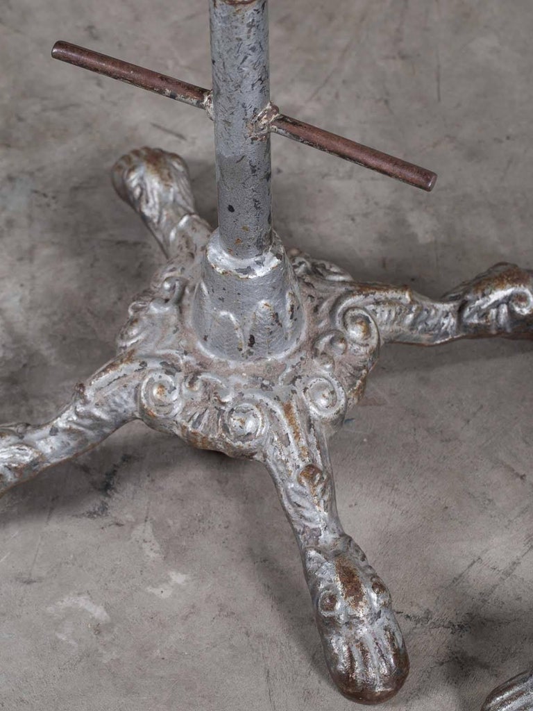 Set of Three Vintage English Cast Iron Counter Stools, England, circa