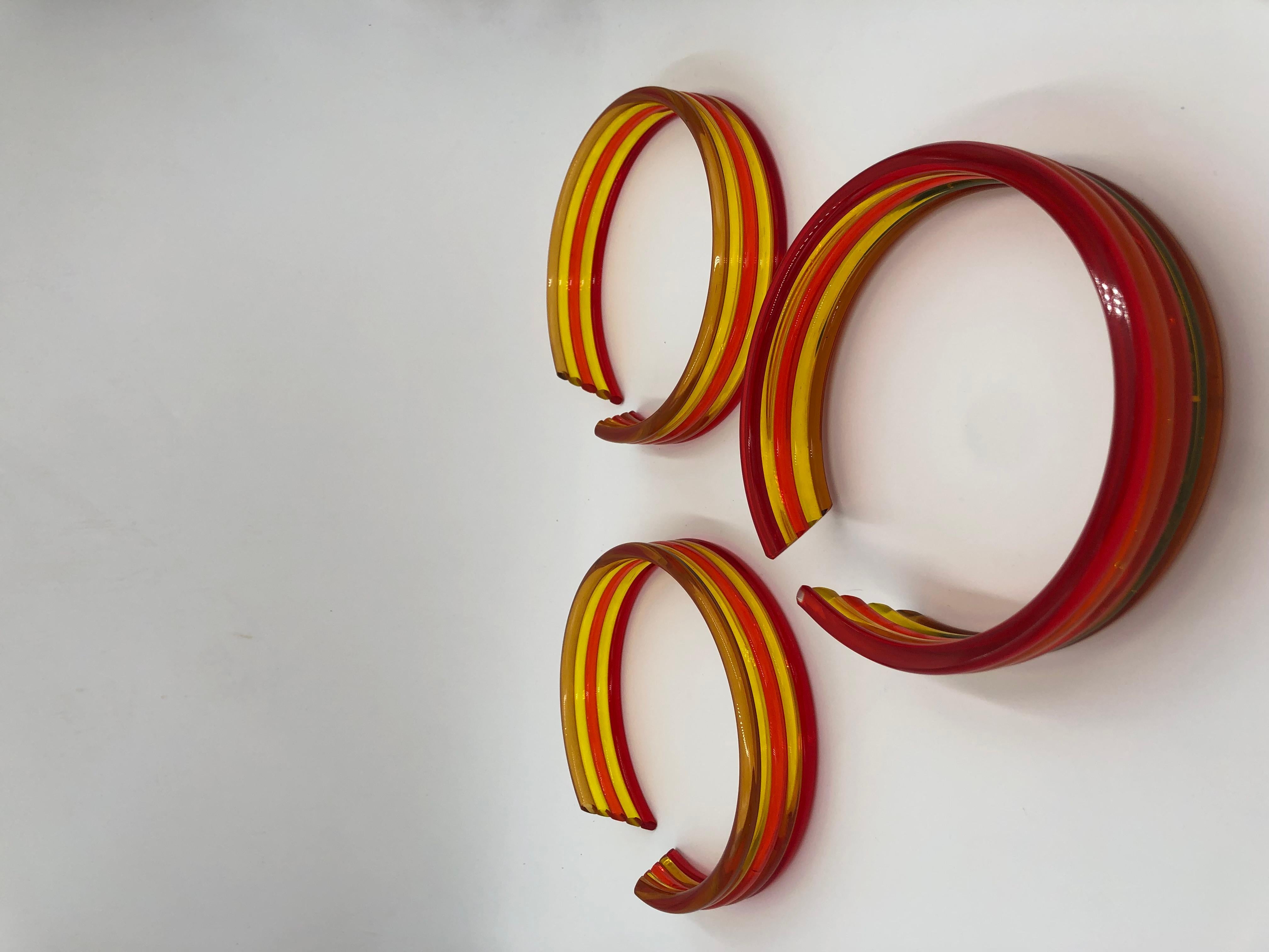 Ferronnerie Ensemble d'appliques Leucos 'Febo' de Roberto Pamio en vente