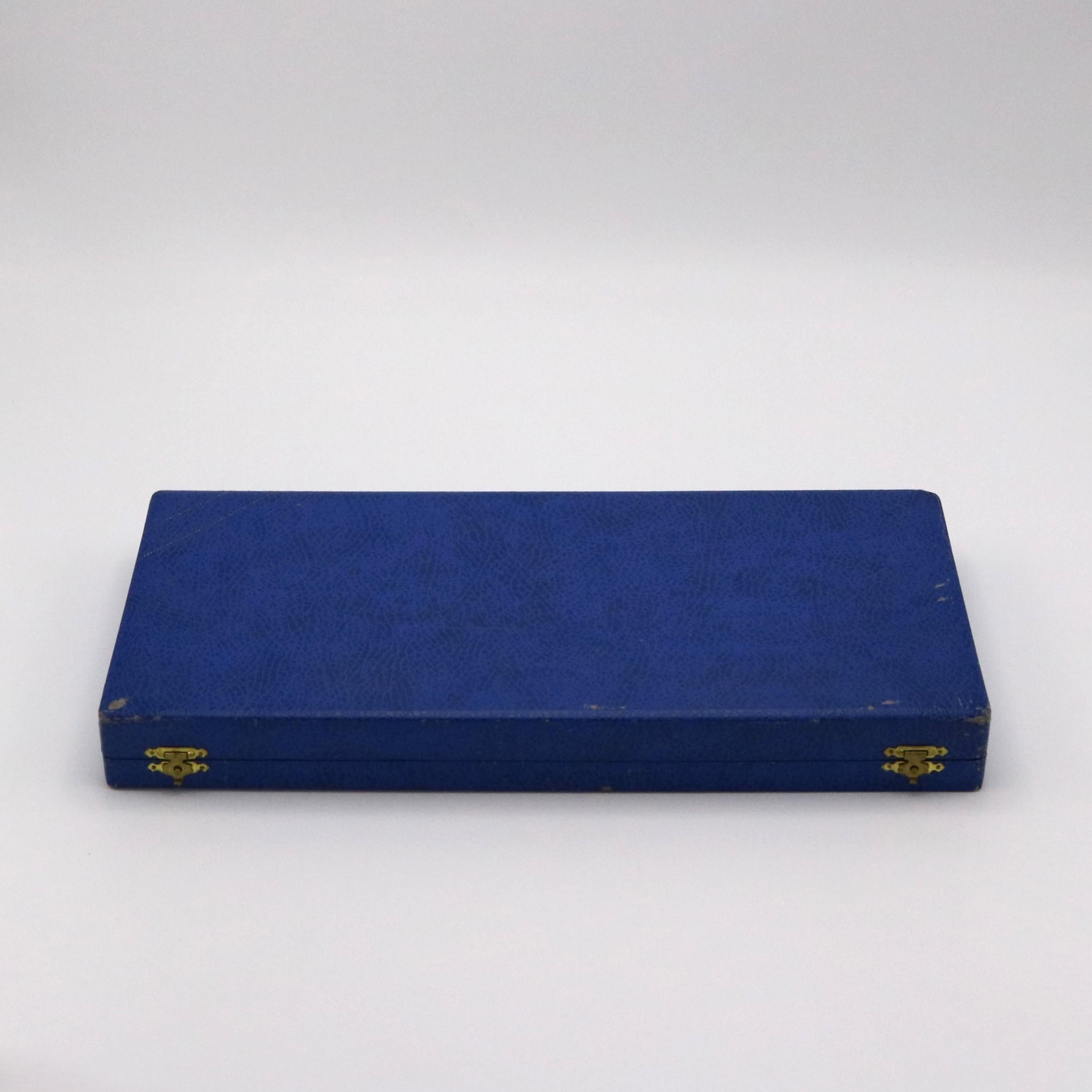 Set von zwölf Art-Déco-Messerstützen, Frankreich 1940 (20. Jahrhundert) im Angebot