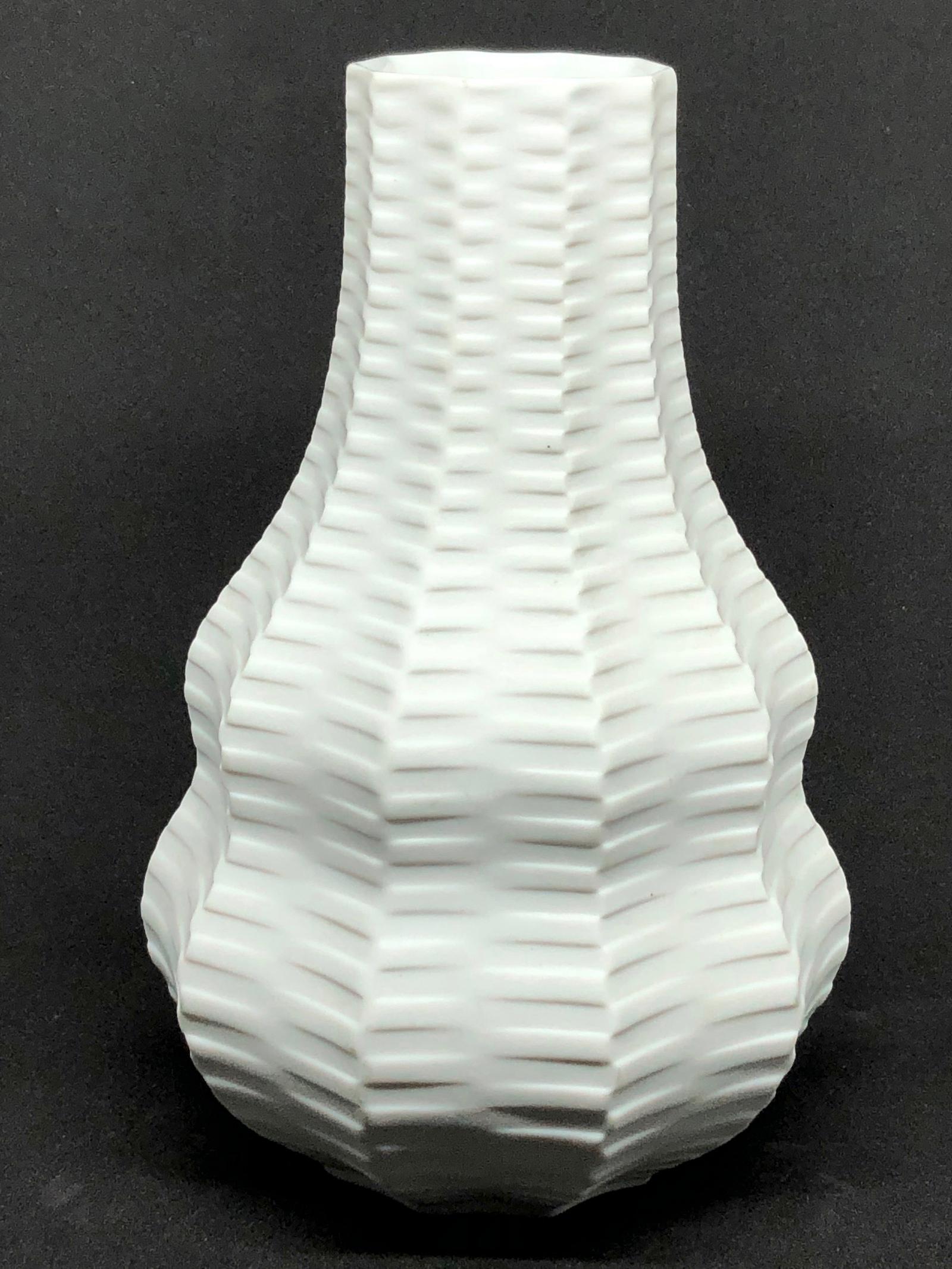 Set Two Midcentury Bisque Calabash Vases by Heinrich Fuchs for Hutschenreuther 3
