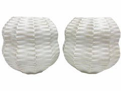 Set Two Midcentury Bisque Calabash Vases by Heinrich Fuchs for Hutschenreuther