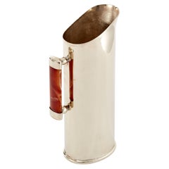 SET Valle Medium, Large Silver Alpaca & Bordeaux Onyx Stone Pitchers