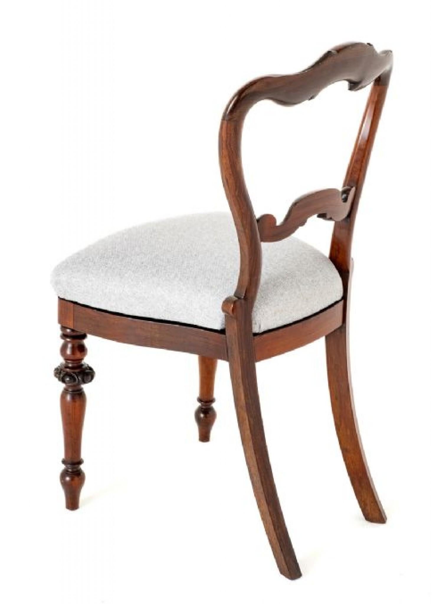 Set viktorianische Esszimmerstühle mit Ballonrückenlehne 1850 (Viktorianisch) im Angebot