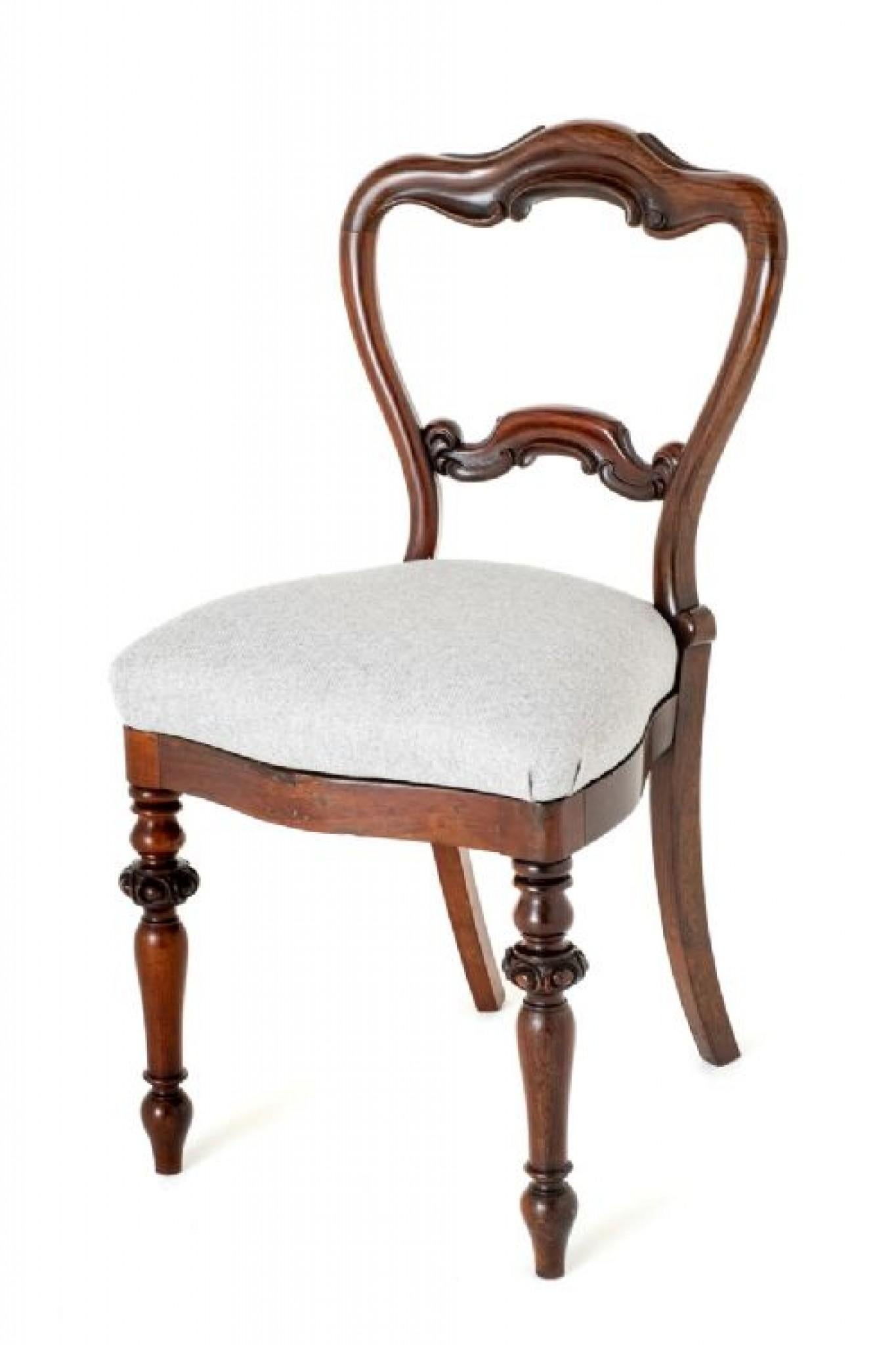 Set viktorianische Esszimmerstühle mit Ballonrückenlehne 1850 im Angebot 2