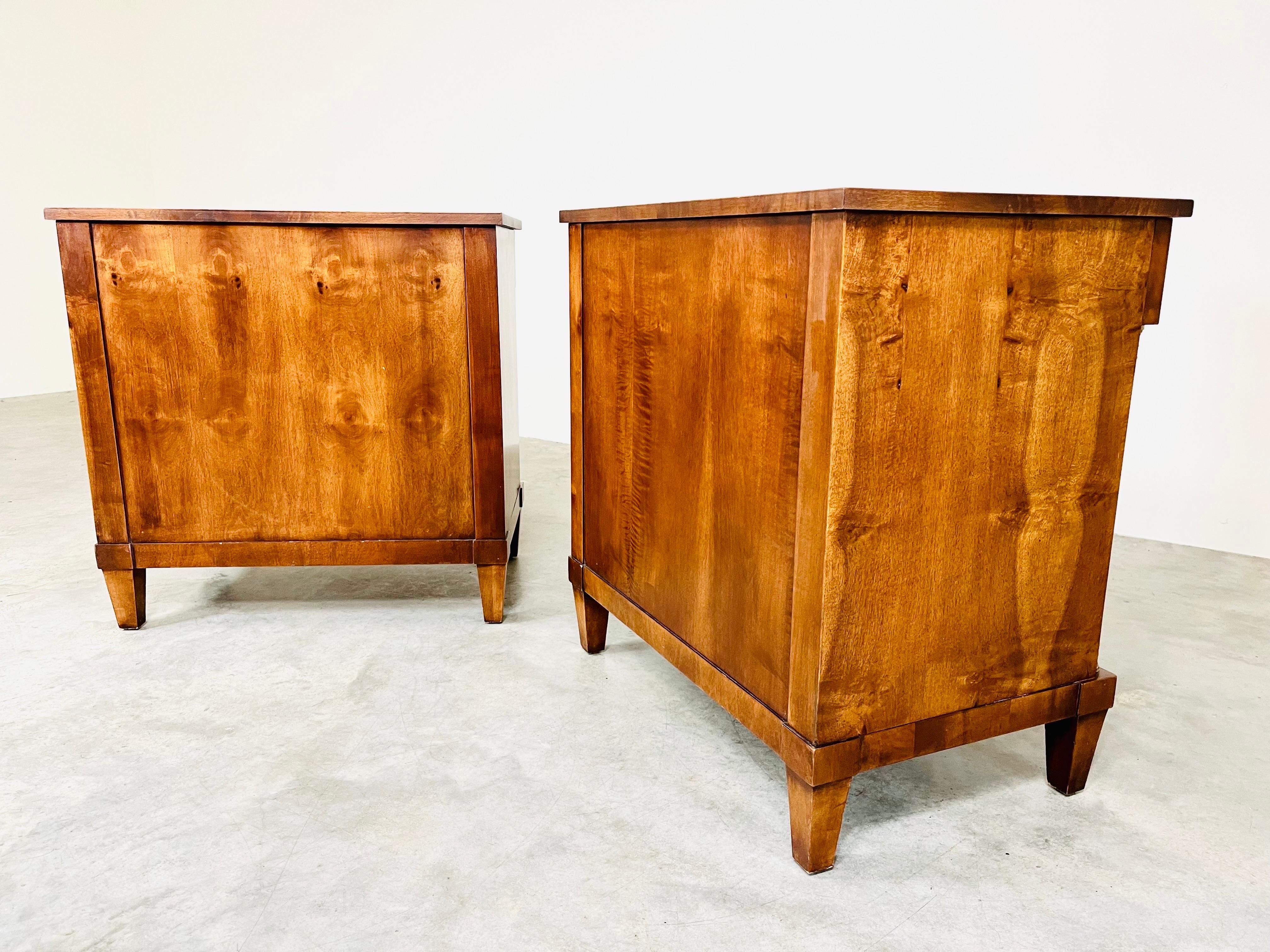 Biedermeier Neoclassical Style “Capuan” Nightstands by Century Furniture 3