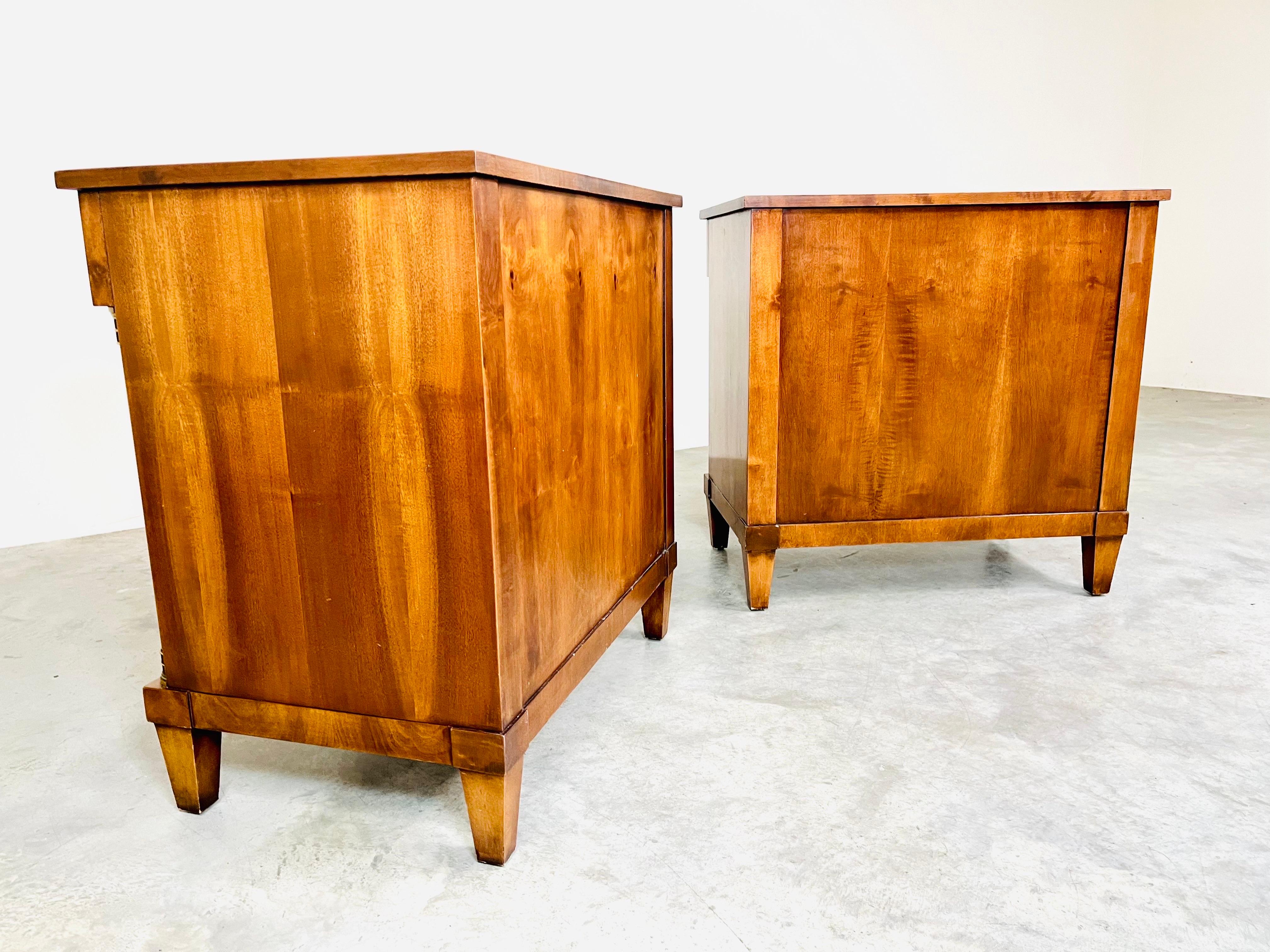 Biedermeier Neoclassical Style “Capuan” Nightstands by Century Furniture  4