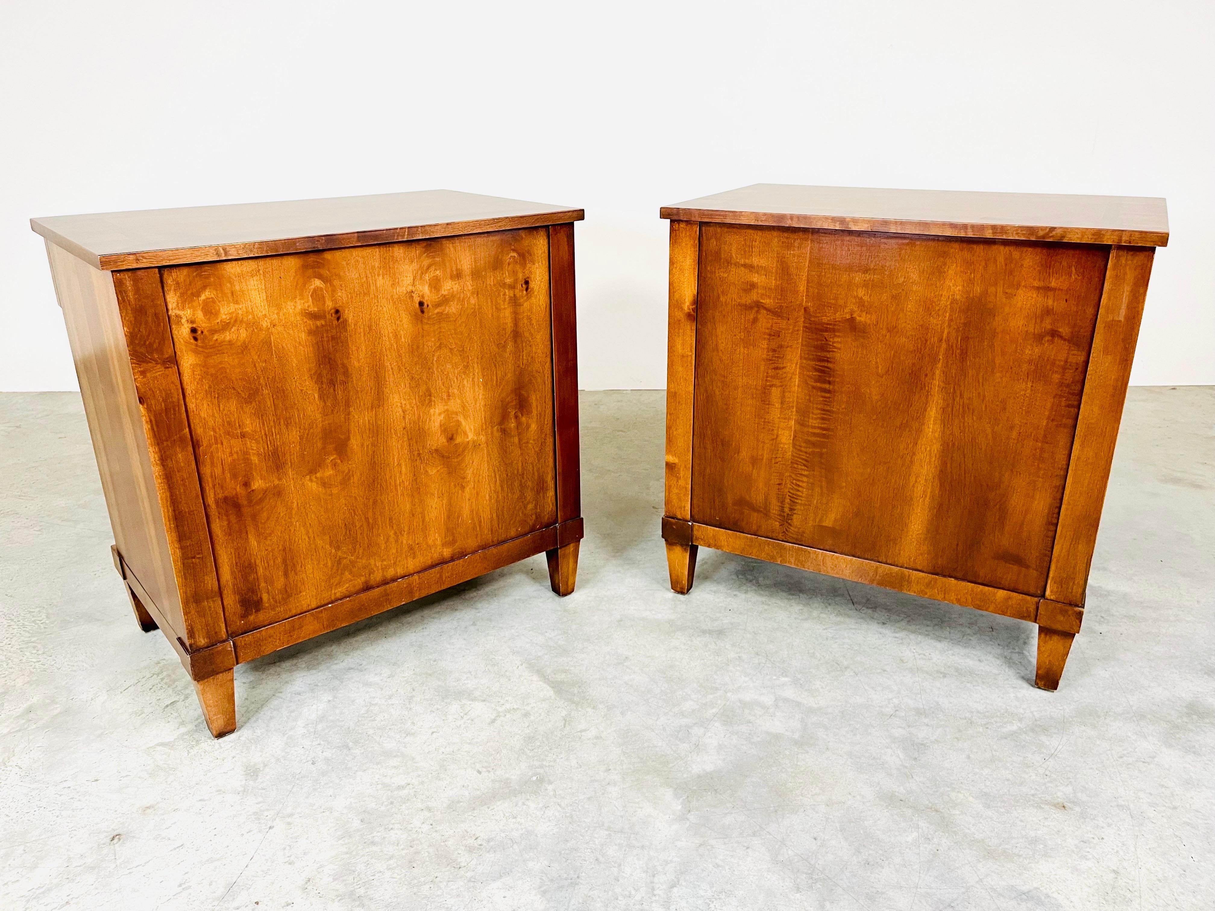 Biedermeier Neoclassical Style “Capuan” Nightstands by Century Furniture 2