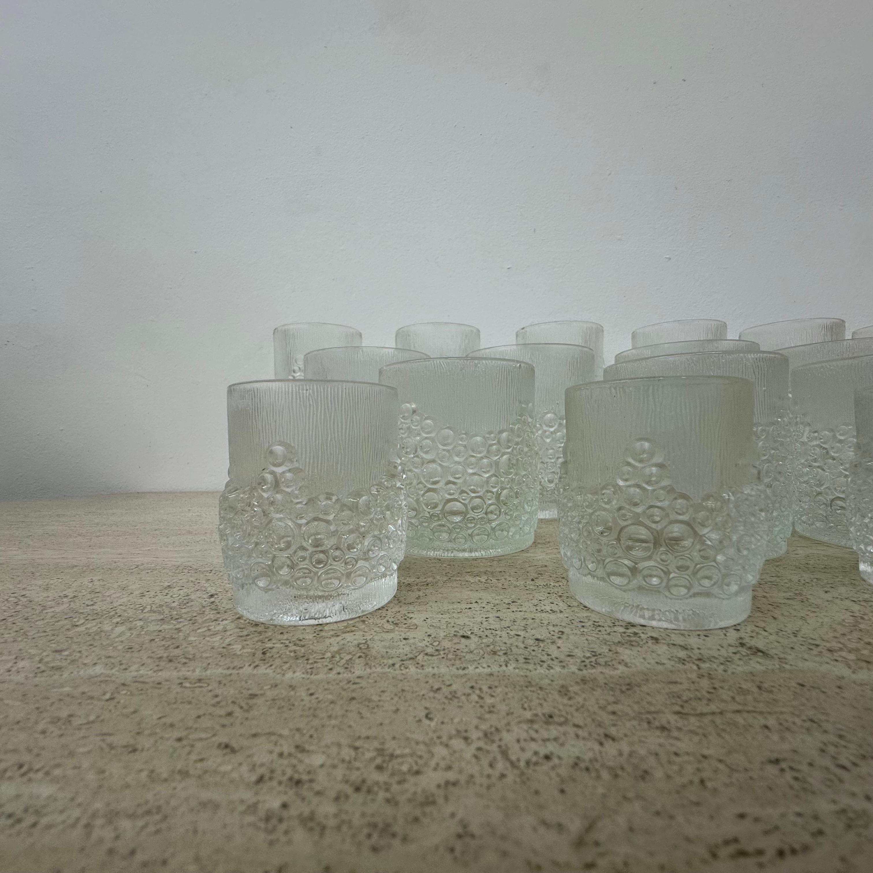 Set copas vintage cristal finlandés , años 70 finales del siglo XX en venta