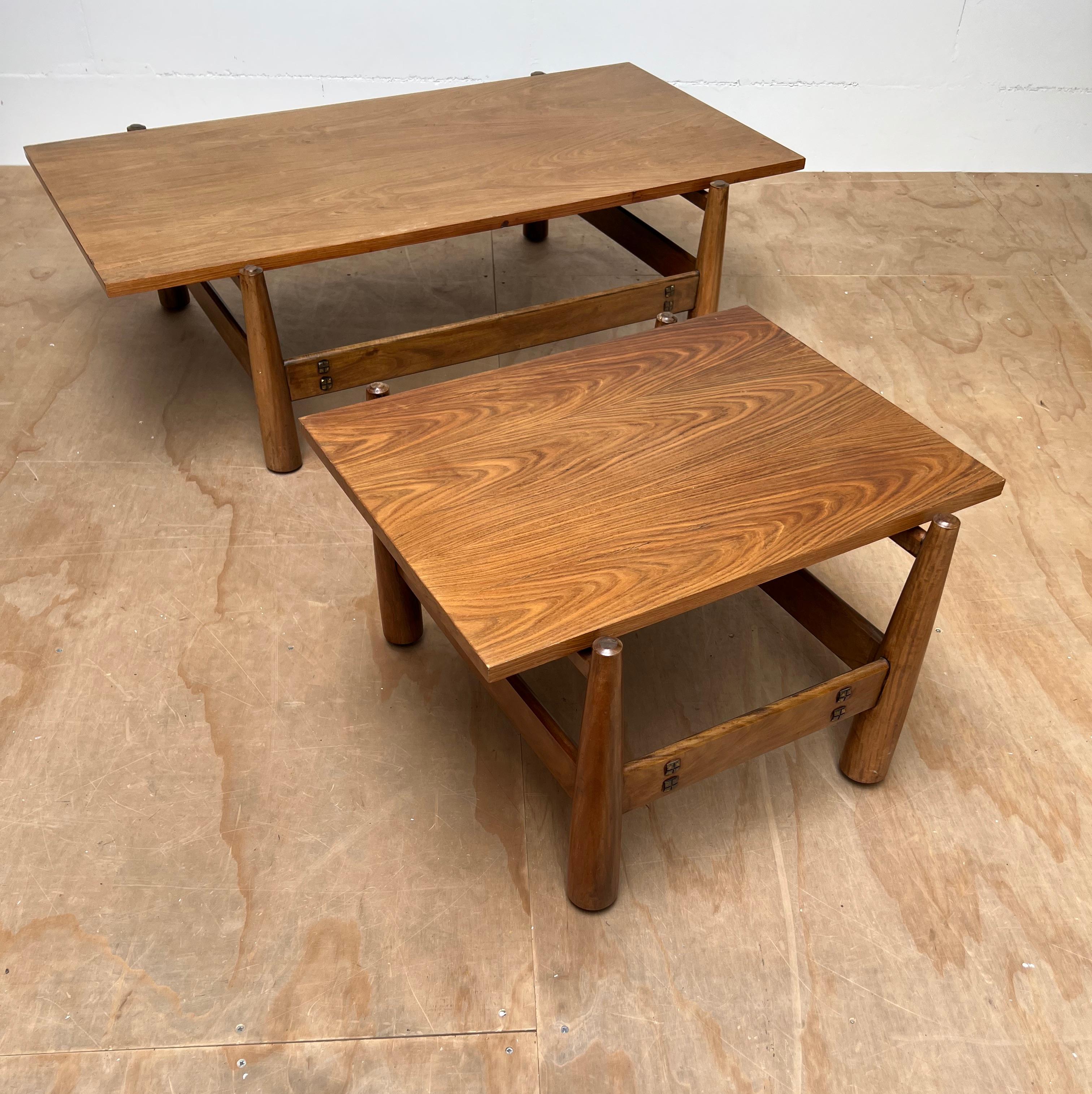 Set Vintage, Midcentury Brazilian Coffee Table & End Table by Móveis Cimo, 1960s For Sale 11
