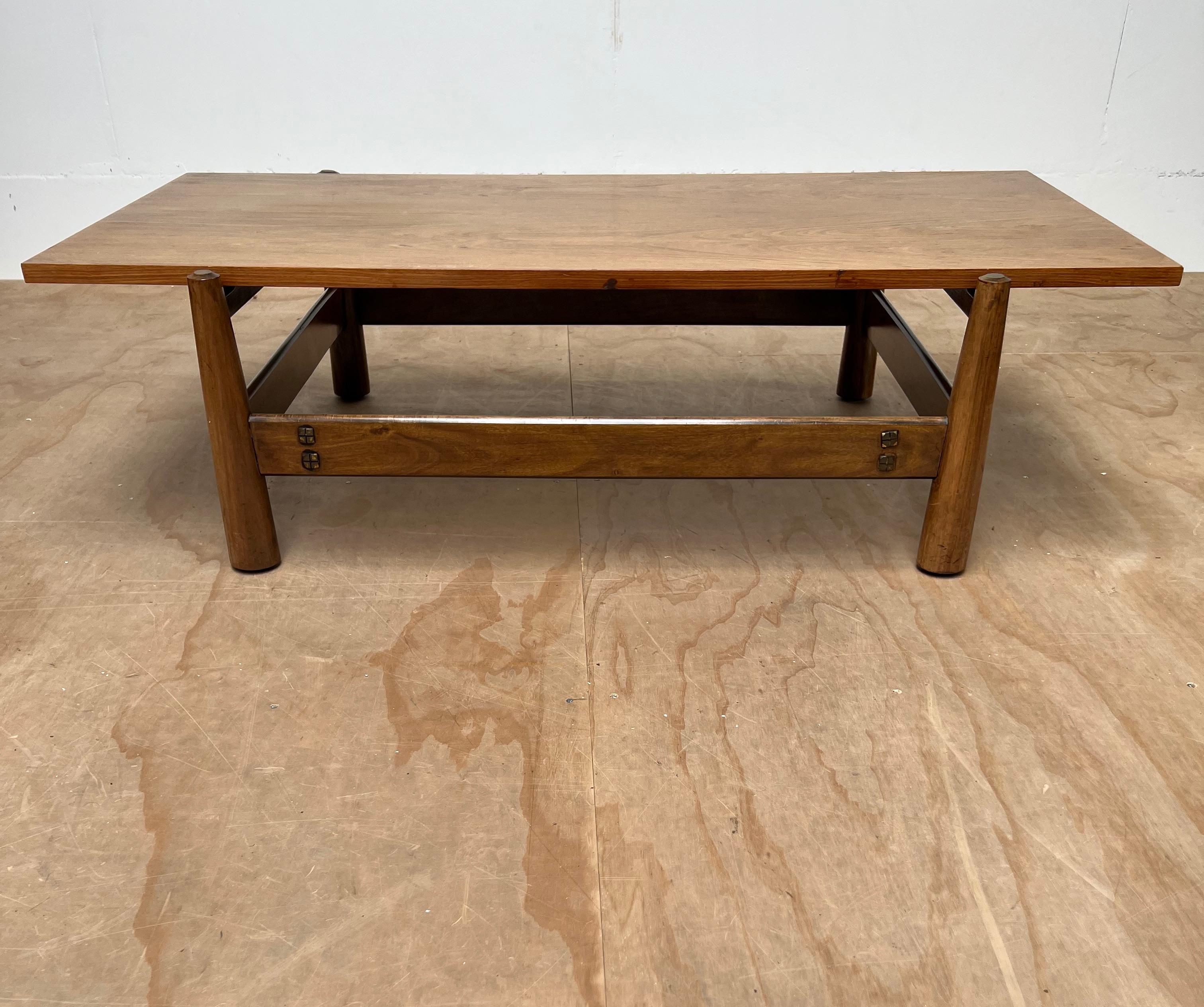 Hand-Crafted Set Vintage, Midcentury Brazilian Coffee Table & End Table by Móveis Cimo, 1960s For Sale