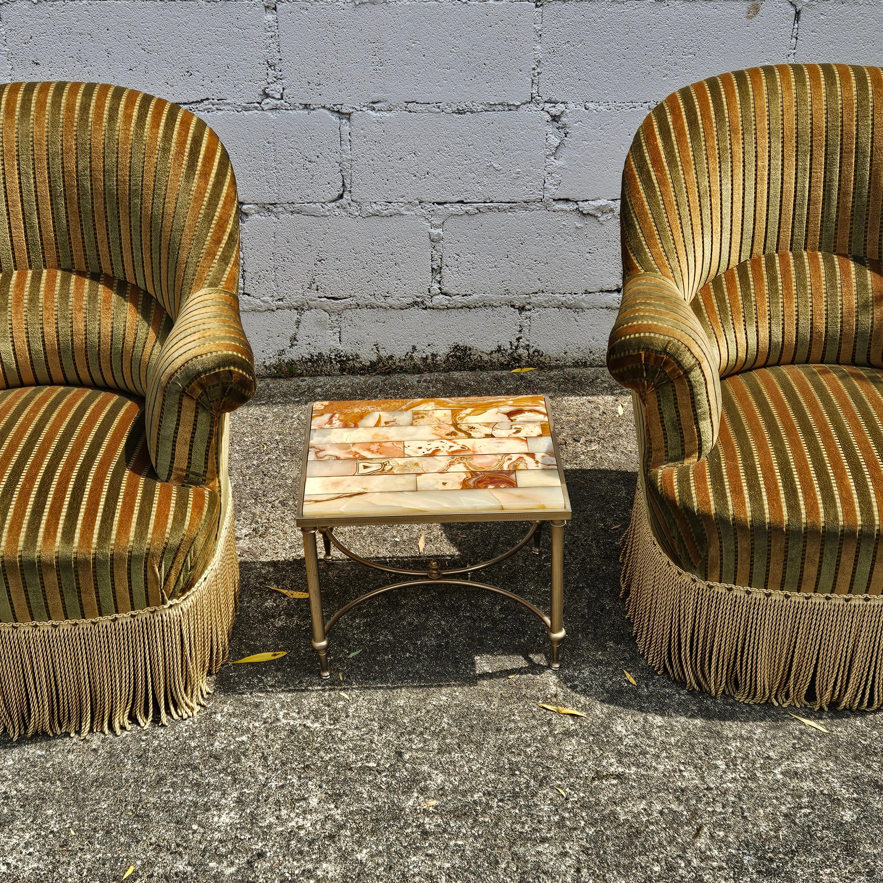 Lote de 2 Sillones Sapo Vintage-Crapaud Lounge Seater-Estilo Napoleón III-50s en venta 12
