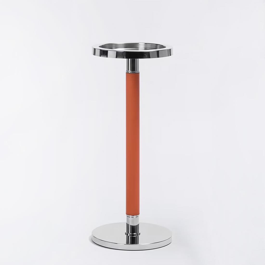 Contemporary Set Waiter Orange On Stand Champagne Cooler For Sale