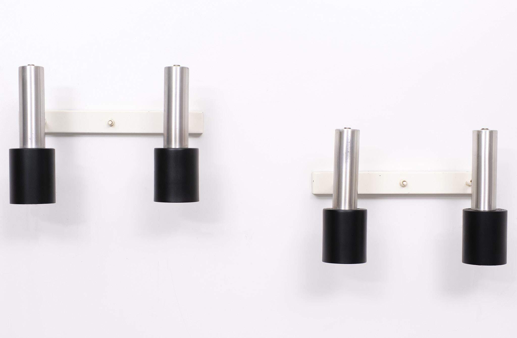 Late 20th Century Set wall lamps 1970s Dutch For Sale