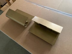 Set Wandlampen Wave Brass entworfen im Jahr 1968