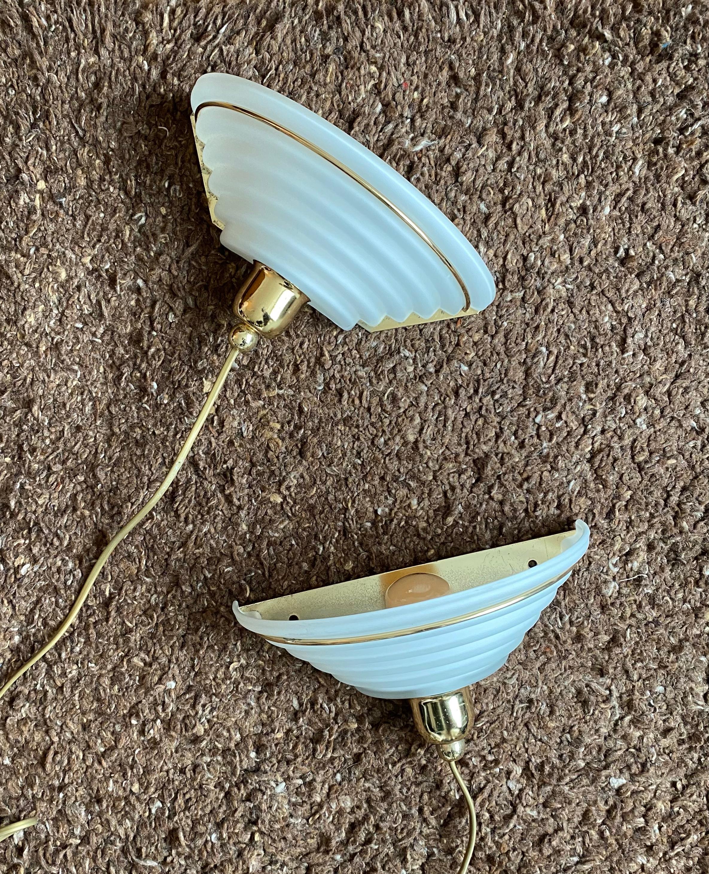 Set Wall Lights by Lakro Amstelveen, Memphis Style, 1980s  In Good Condition For Sale In Schagen, NL