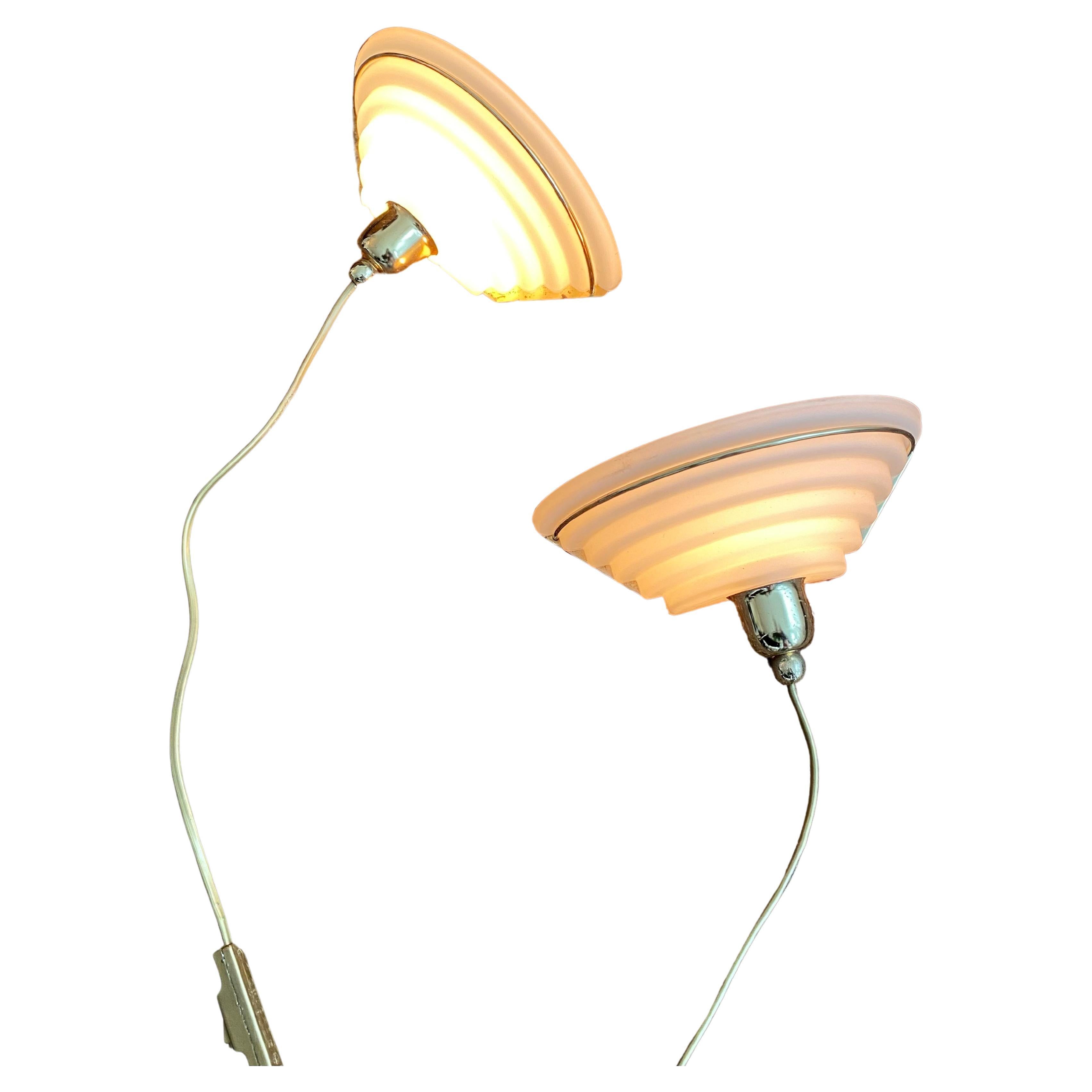 Set Wall Lights by Lakro Amstelveen, Memphis Style, 1980s  For Sale