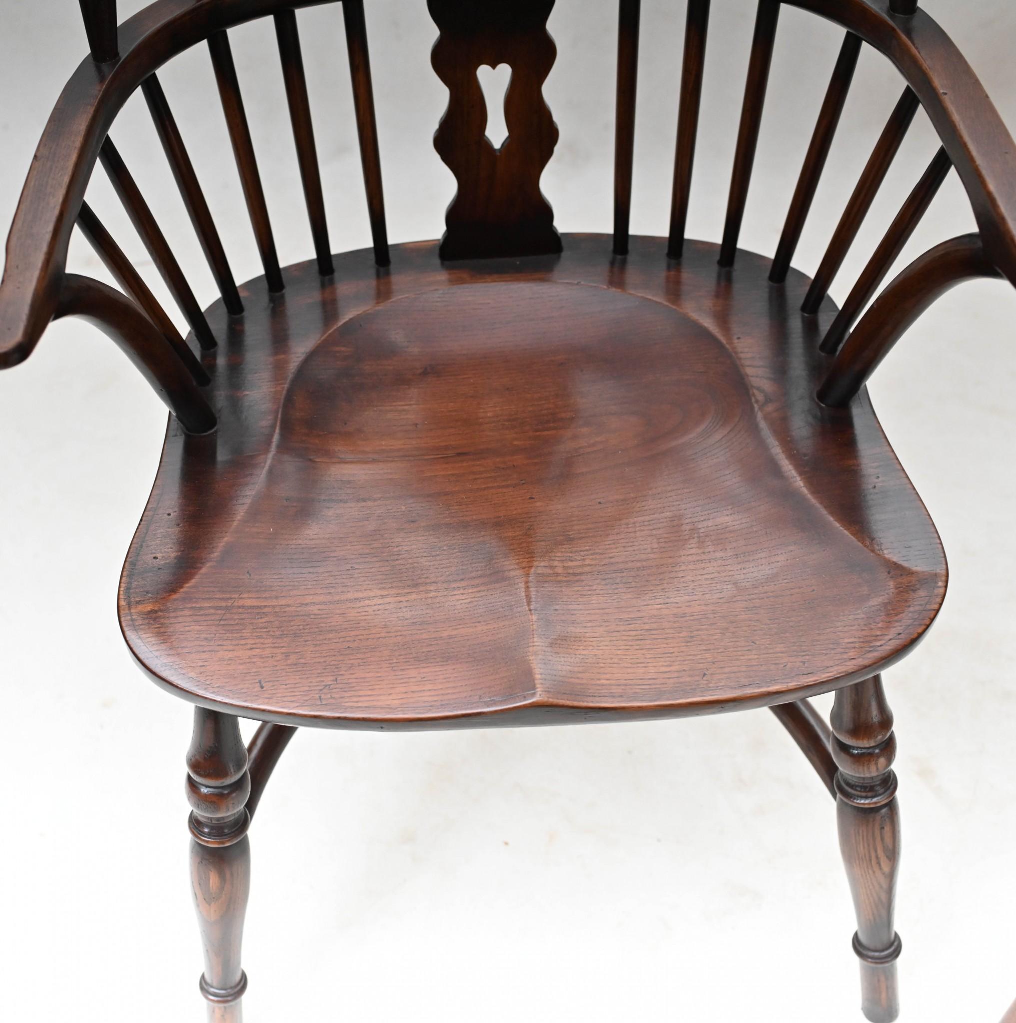 Late 20th Century Set Windsor Chairs - 8 Farmhouse Kitchen Chair For Sale