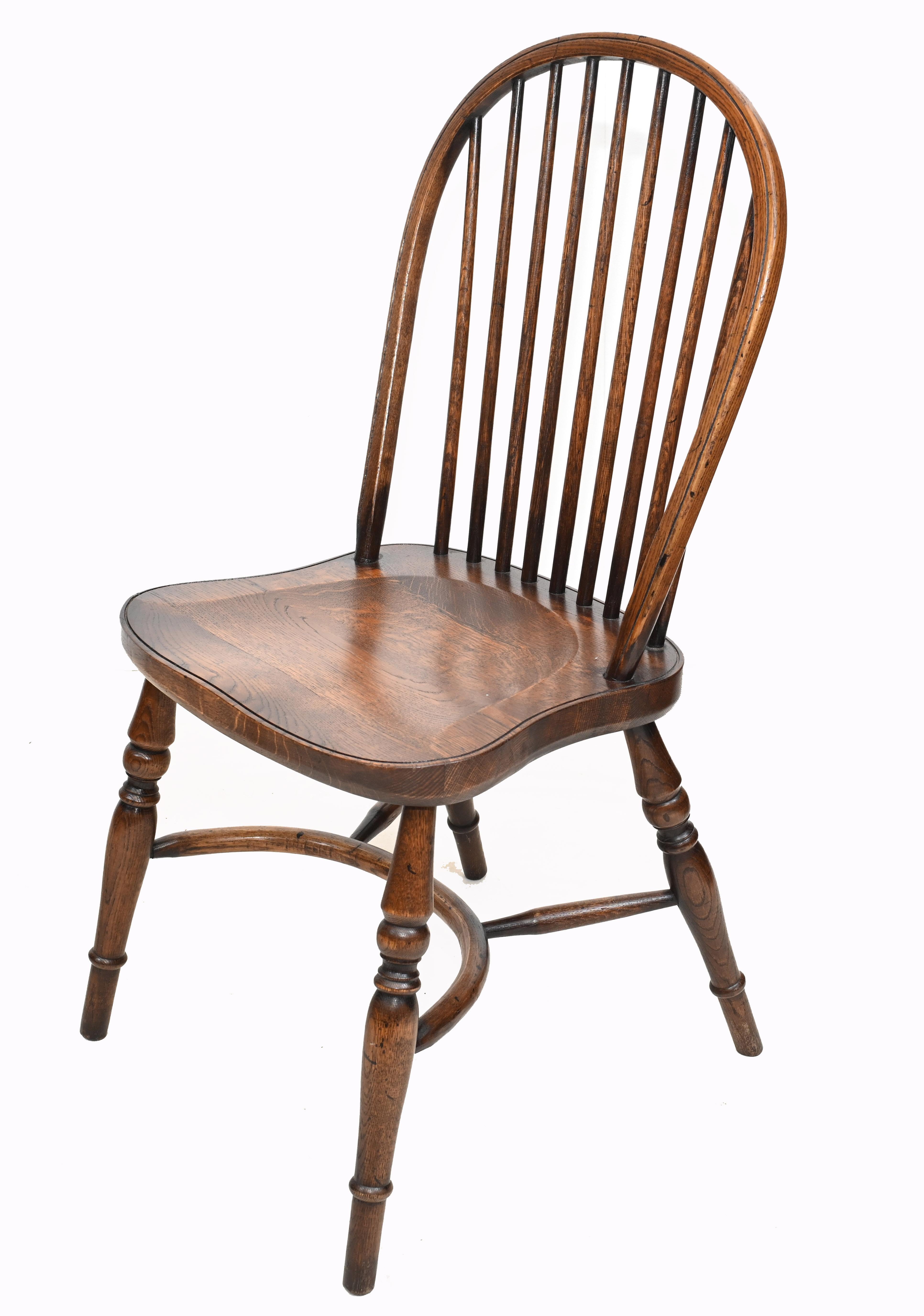 Set Windsor Chairs Farmhouse Dining Kichen Furniture 1