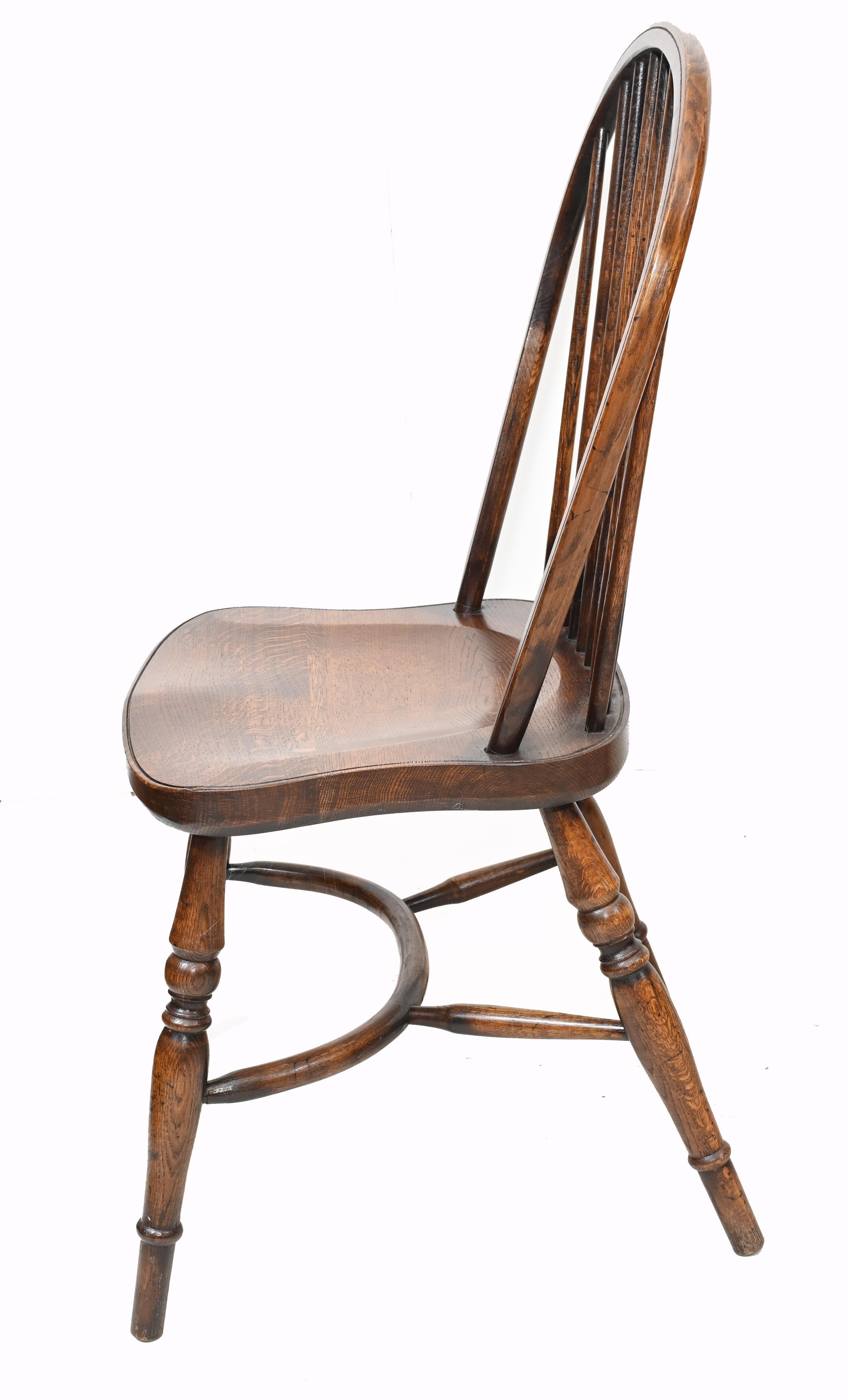 Set Windsor Chairs Farmhouse Dining Kichen Furniture 2