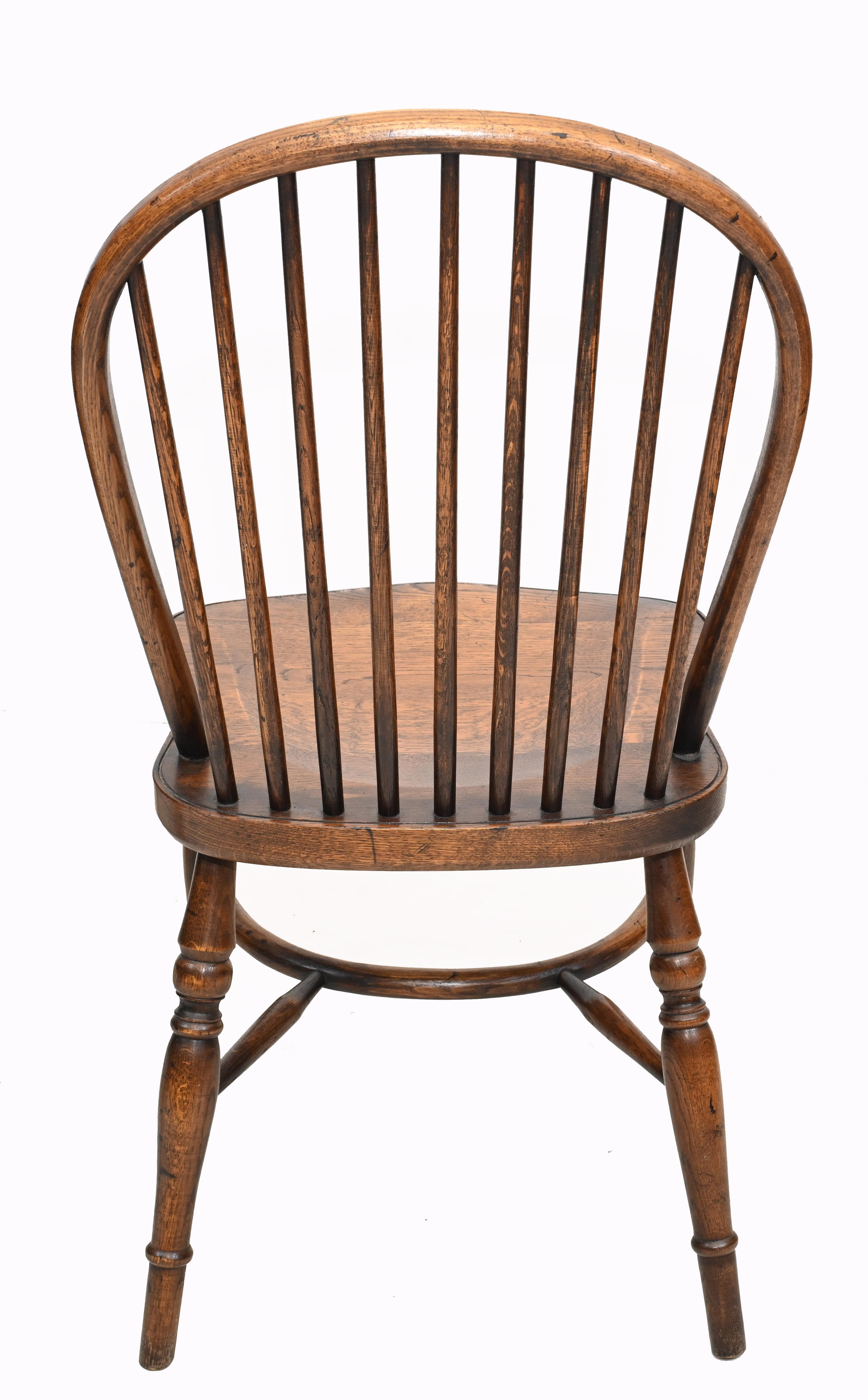 Set Windsor Chairs Farmhouse Dining Kichen Furniture 3