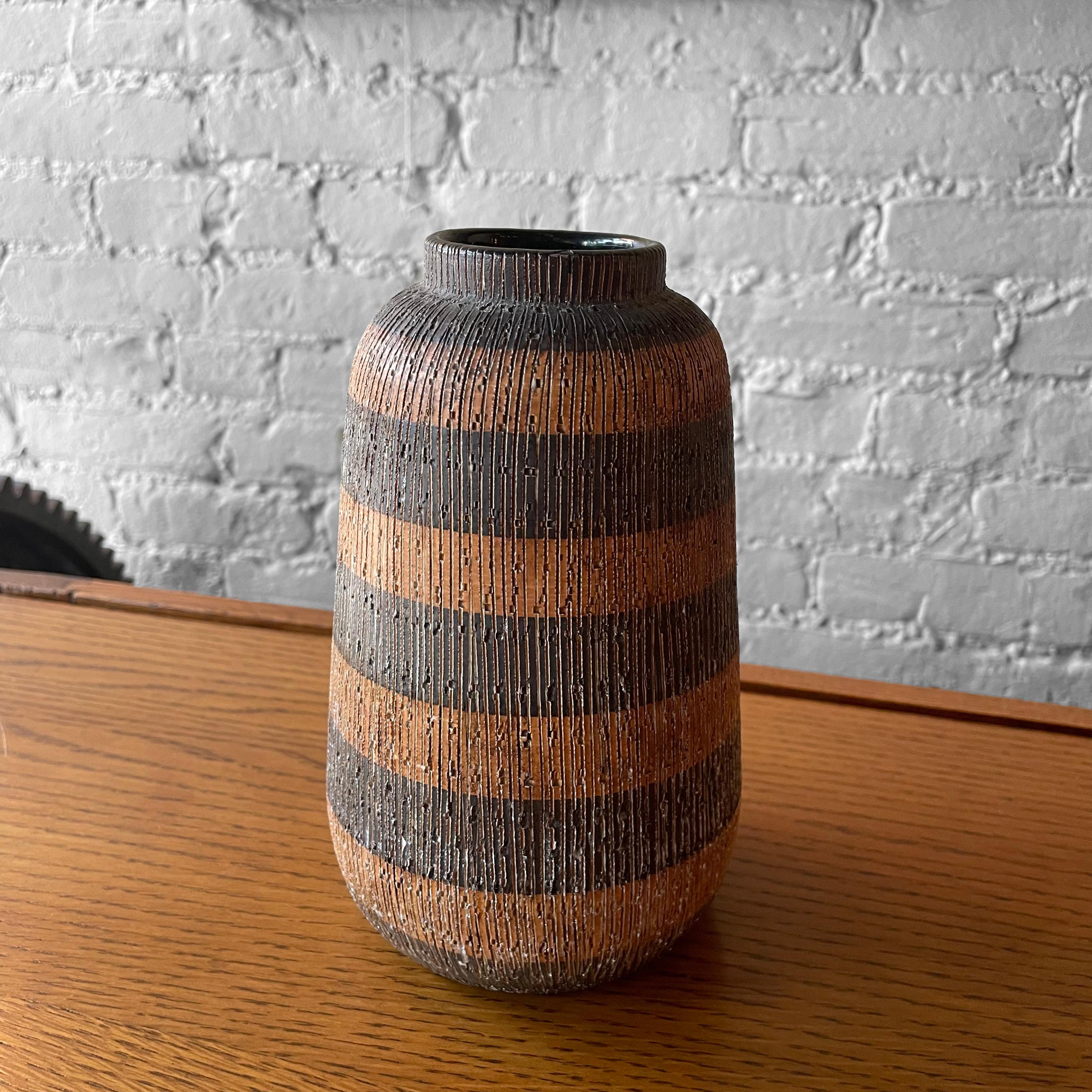Vase aus Seta-Kunstkeramik von Aldo Londi für Bitossi, Raymor im Angebot 4
