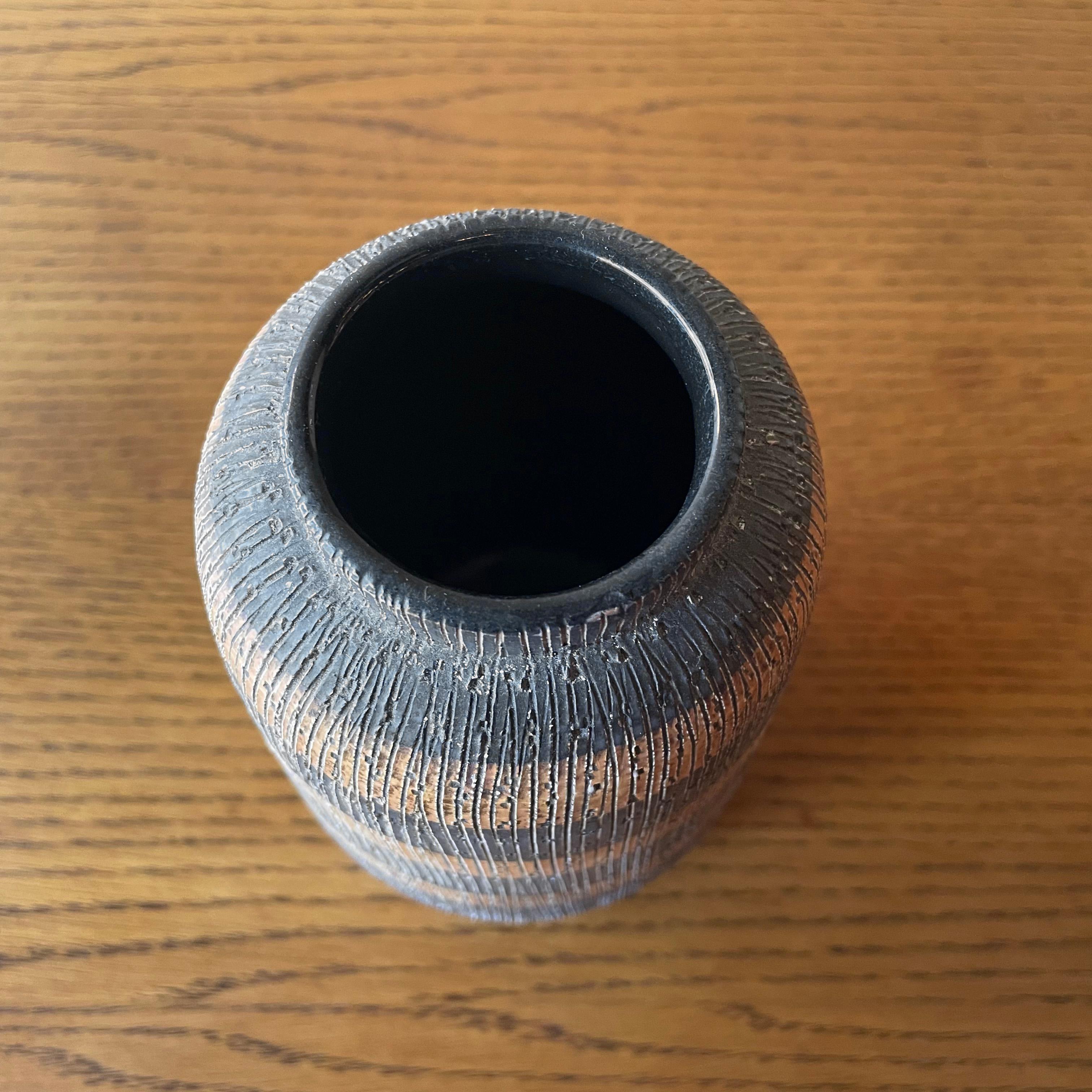 Vase en poterie d'art Seta d'Aldo Londi pour Bitossi, Raymor en vente 6