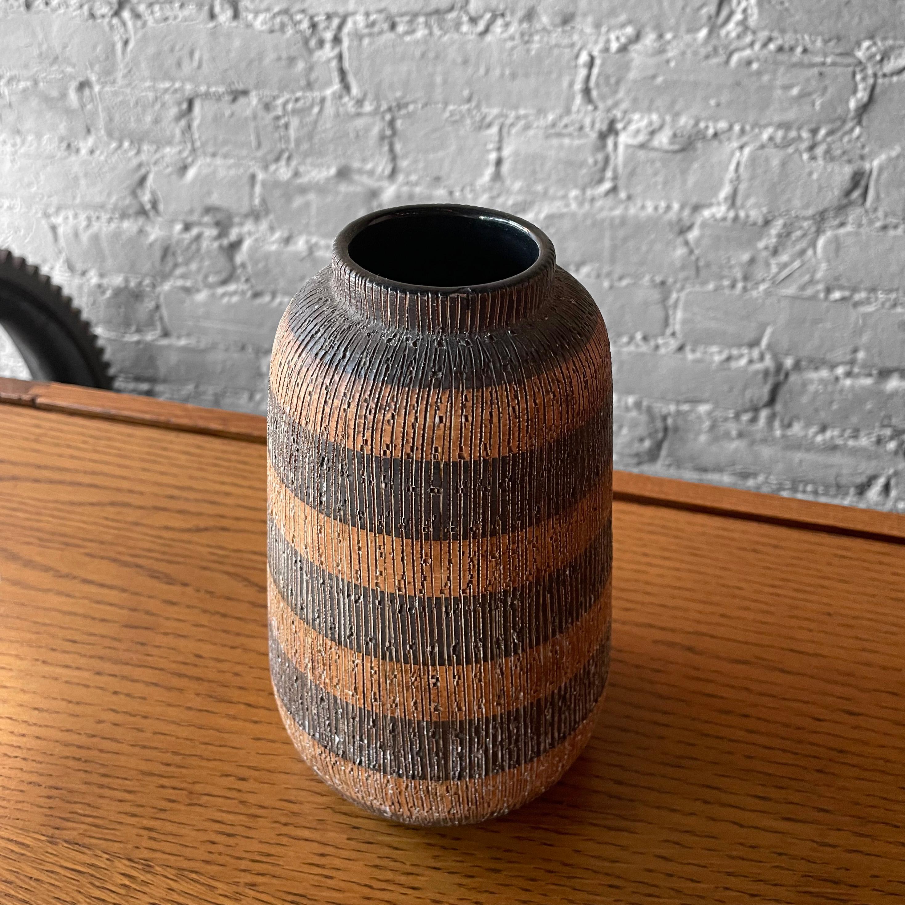 Vase aus Seta-Kunstkeramik von Aldo Londi für Bitossi, Raymor im Angebot 1